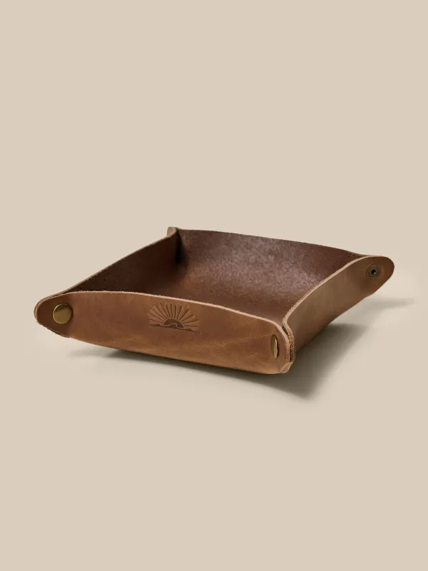 Leather Valet Tray - Natural made by Faherty