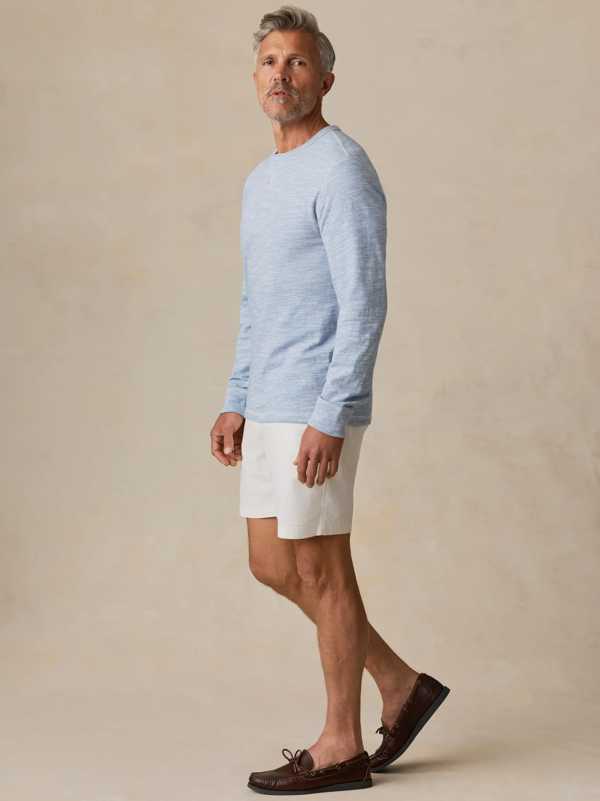 Essential Drawstring Short - Boneyard White sold by Faherty
