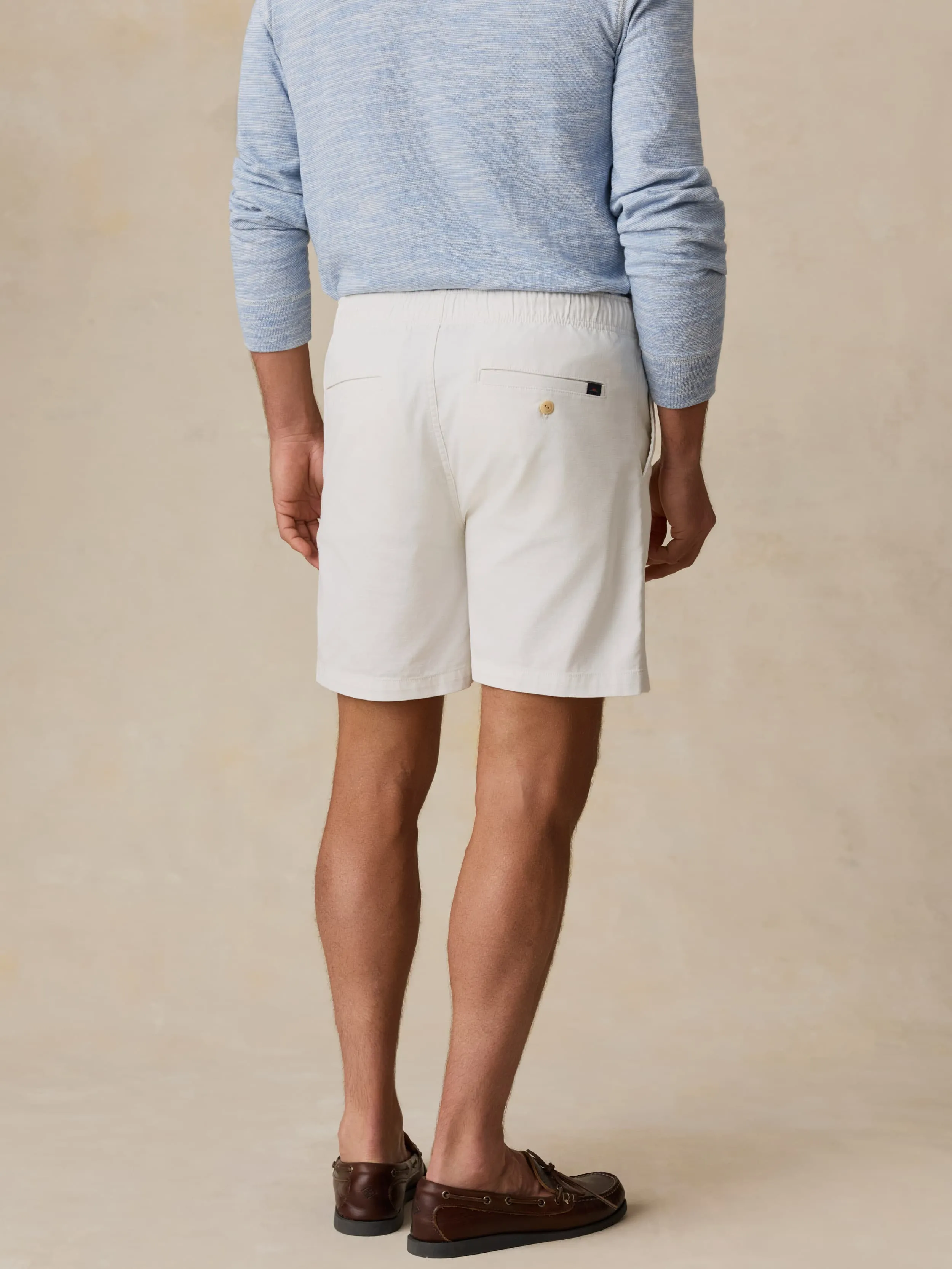 Essential Drawstring Short - Boneyard White sold by Faherty product image thumbnail 3