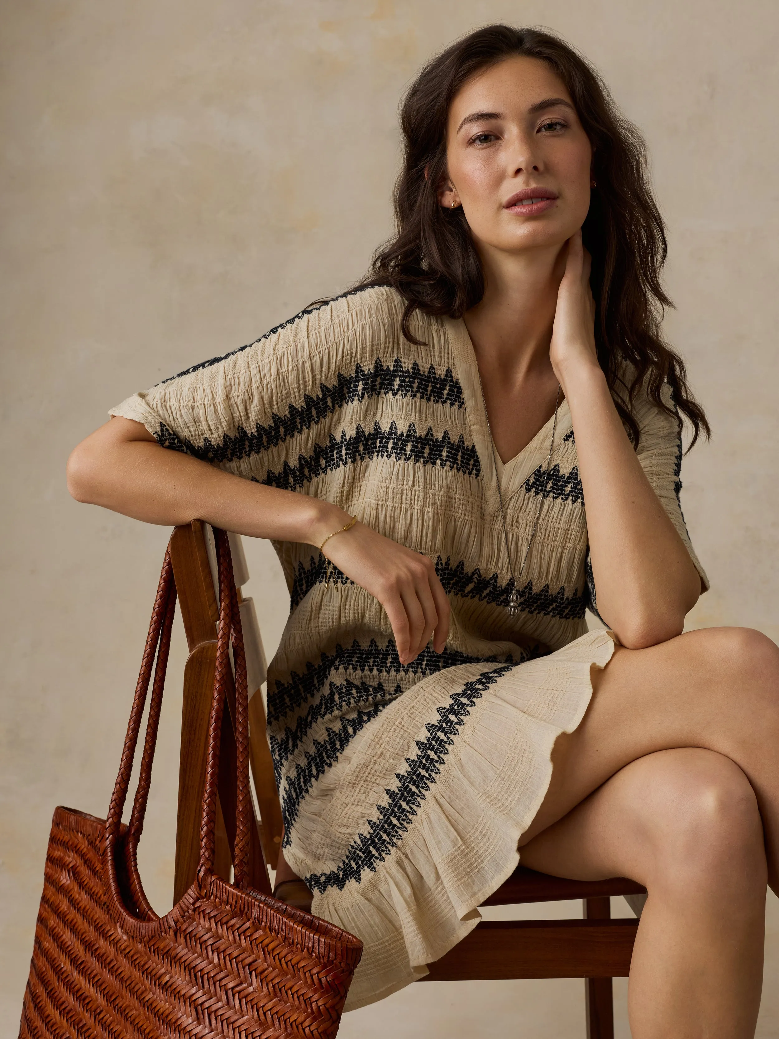 Selene Mini Dress - Angora sold by Faherty product image thumbnail 2