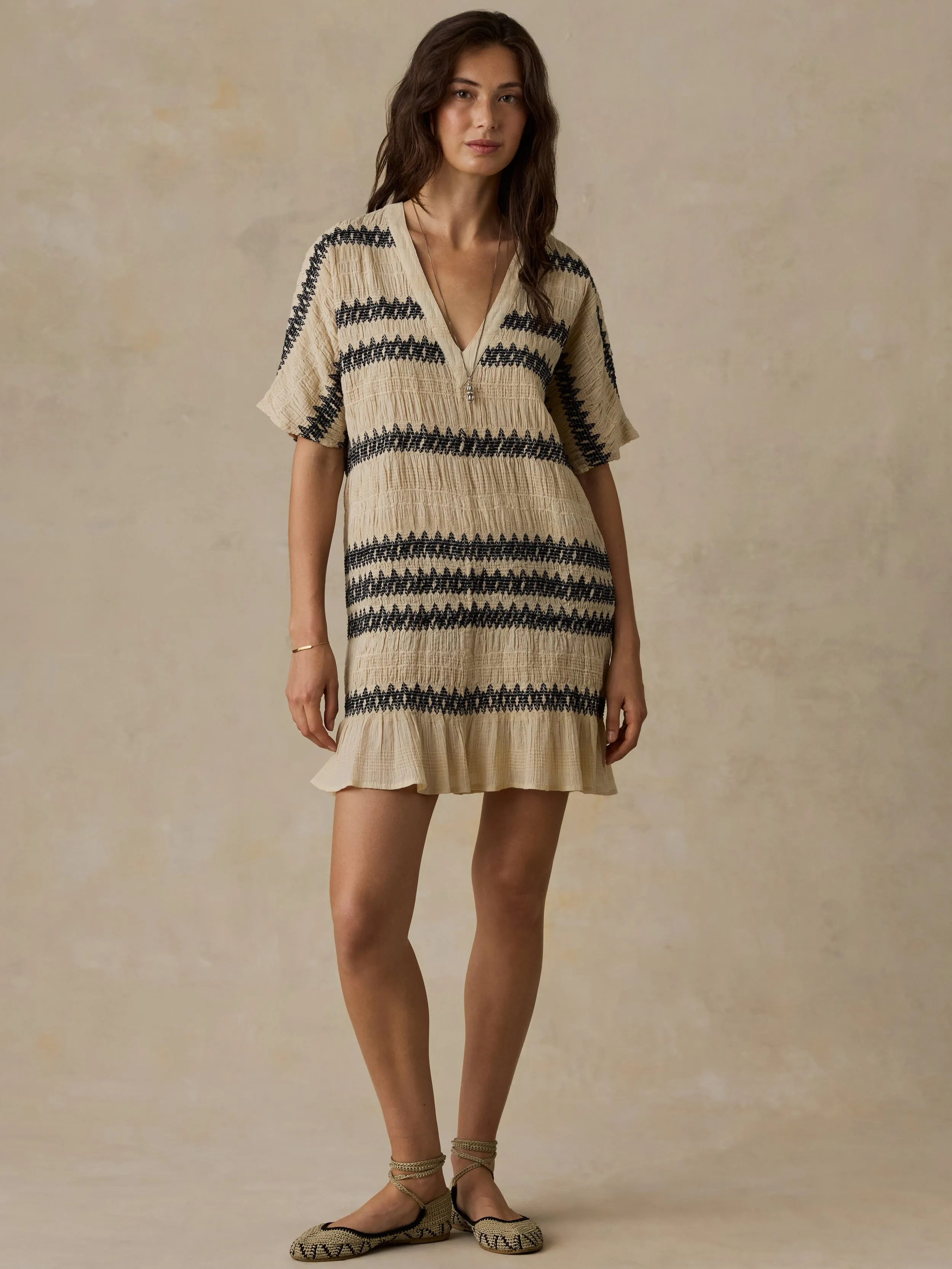 Selene Mini Dress - Angora sold by Faherty product image thumbnail 3