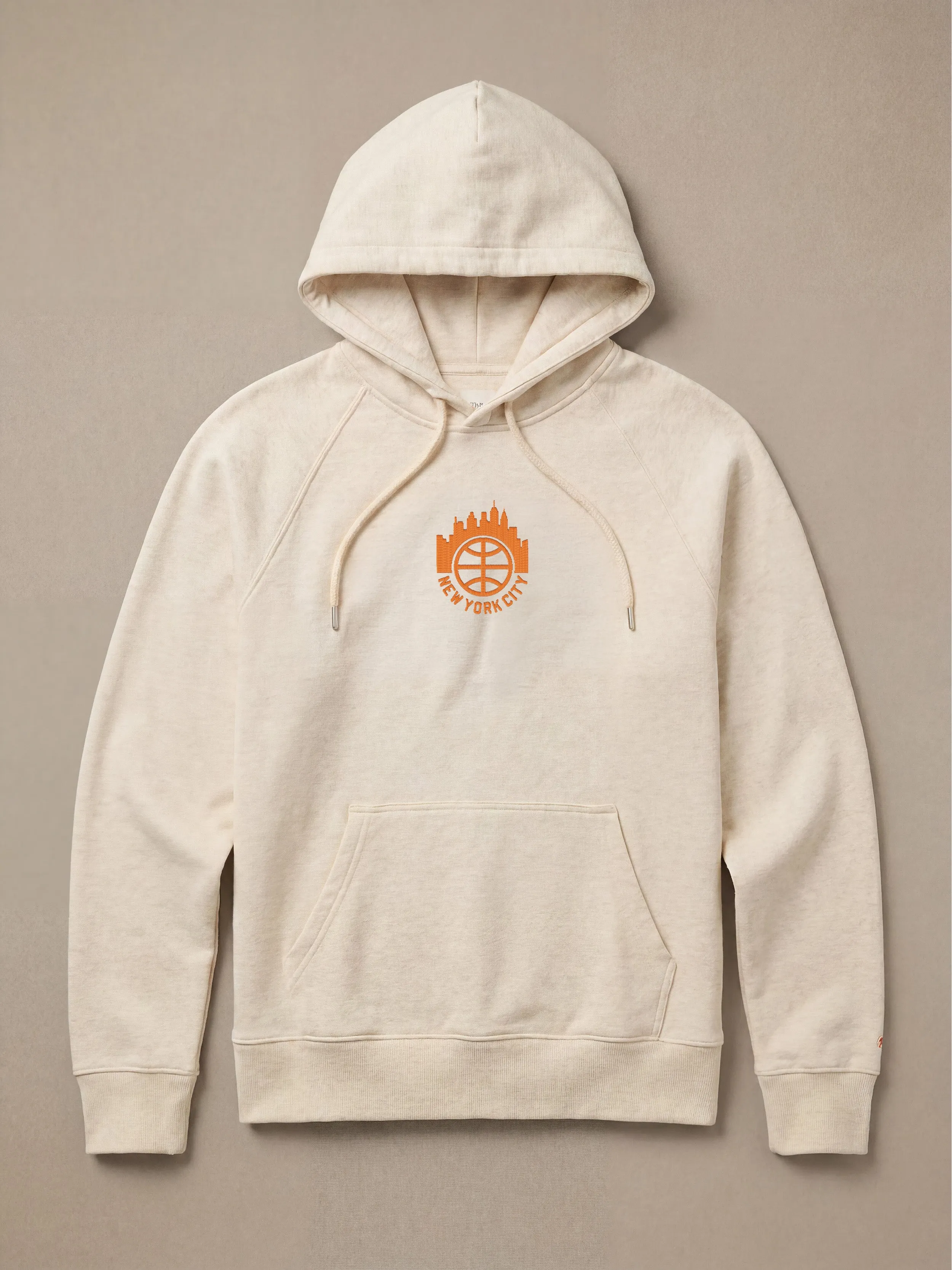 Jalen Brunson High Standard Fleece Hoodie - Antique Ivory Heather sold by Faherty product image thumbnail 2