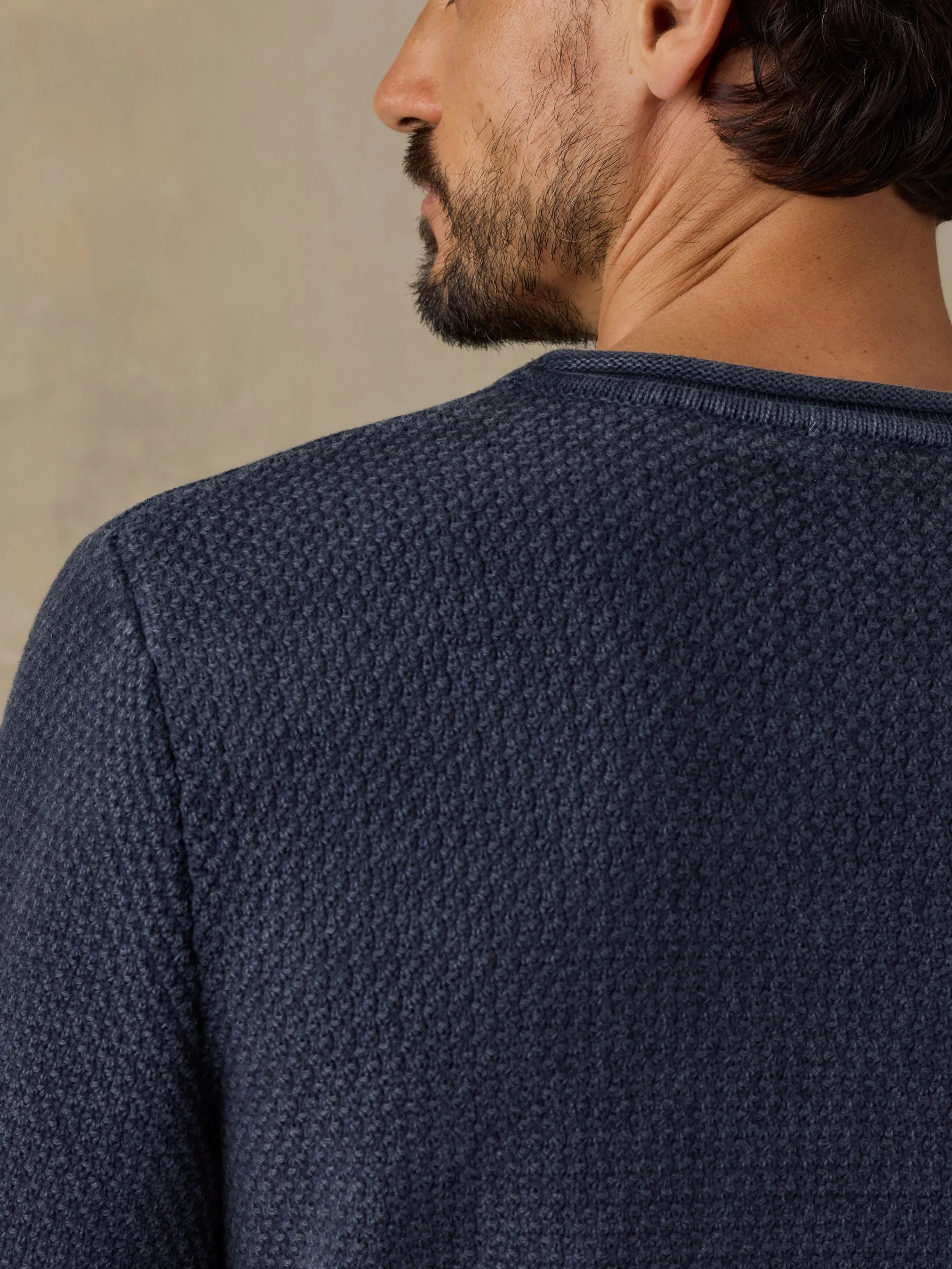 Sunwashed Dockside Sweater - Abyss Navy sold by Faherty product image thumbnail 4