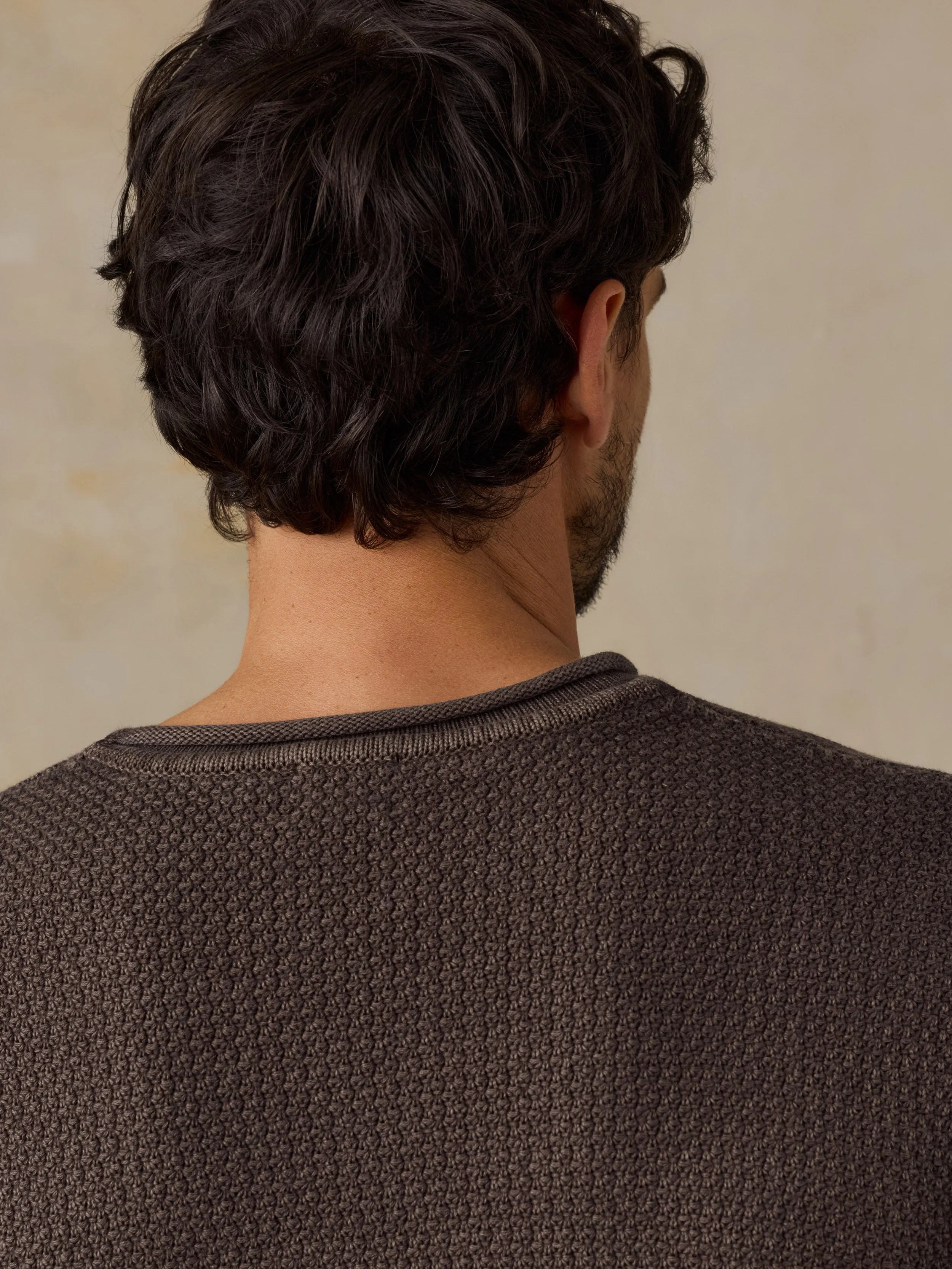 Sunwashed Dockside Sweater - Coast Brown sold by Faherty product image thumbnail 5