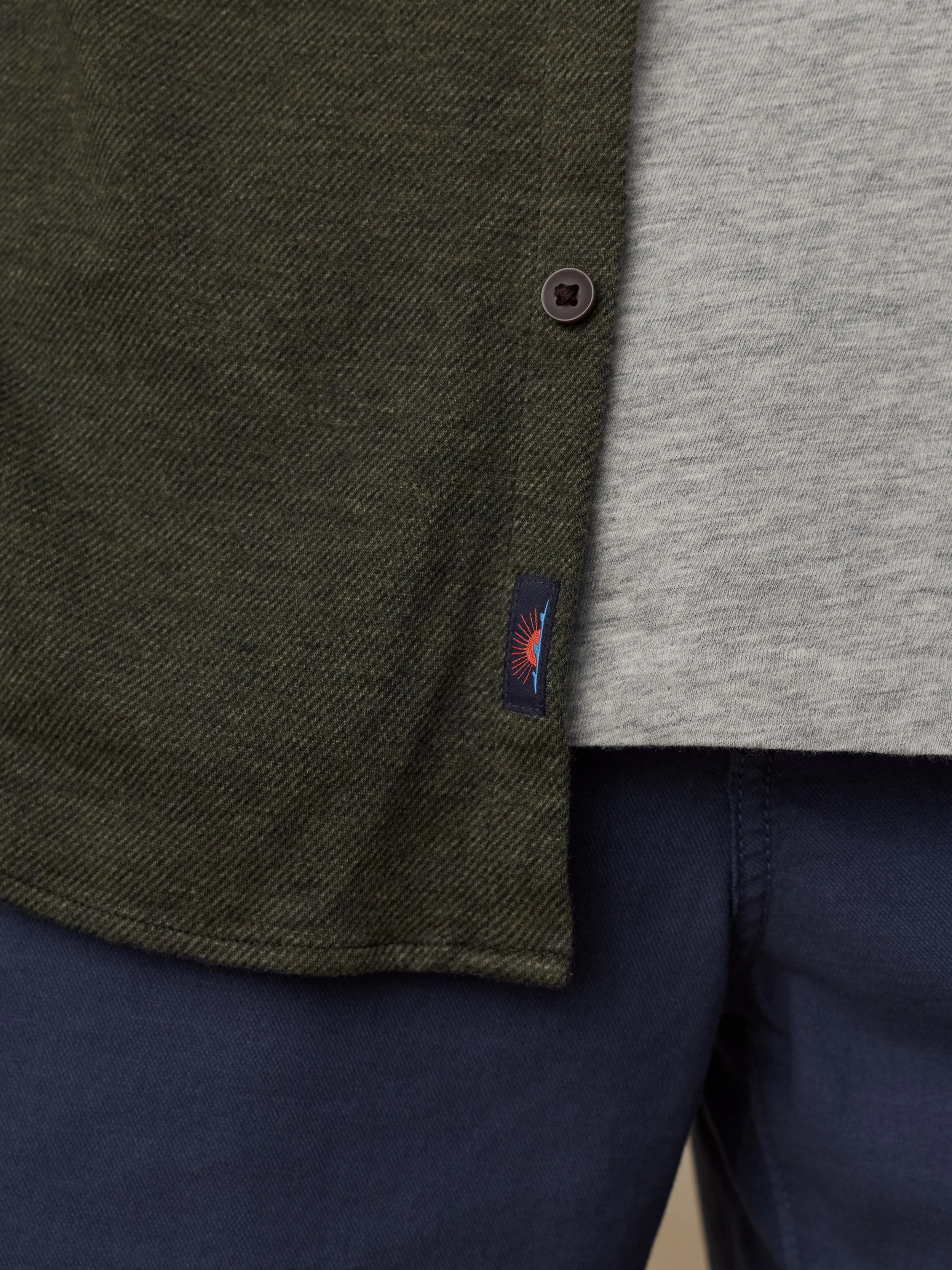 Coastline Knit Shirt - Forest Canyon Twill sold by Faherty product image thumbnail 5