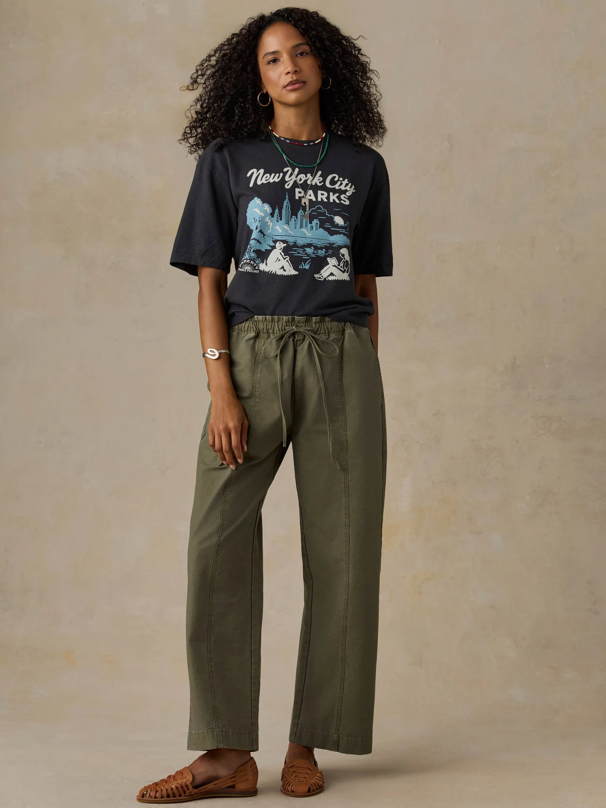 Faherty x Parks Project NYC Parks Hemp Blend Vintage Tee - Washed Black sold by Faherty product image thumbnail 5