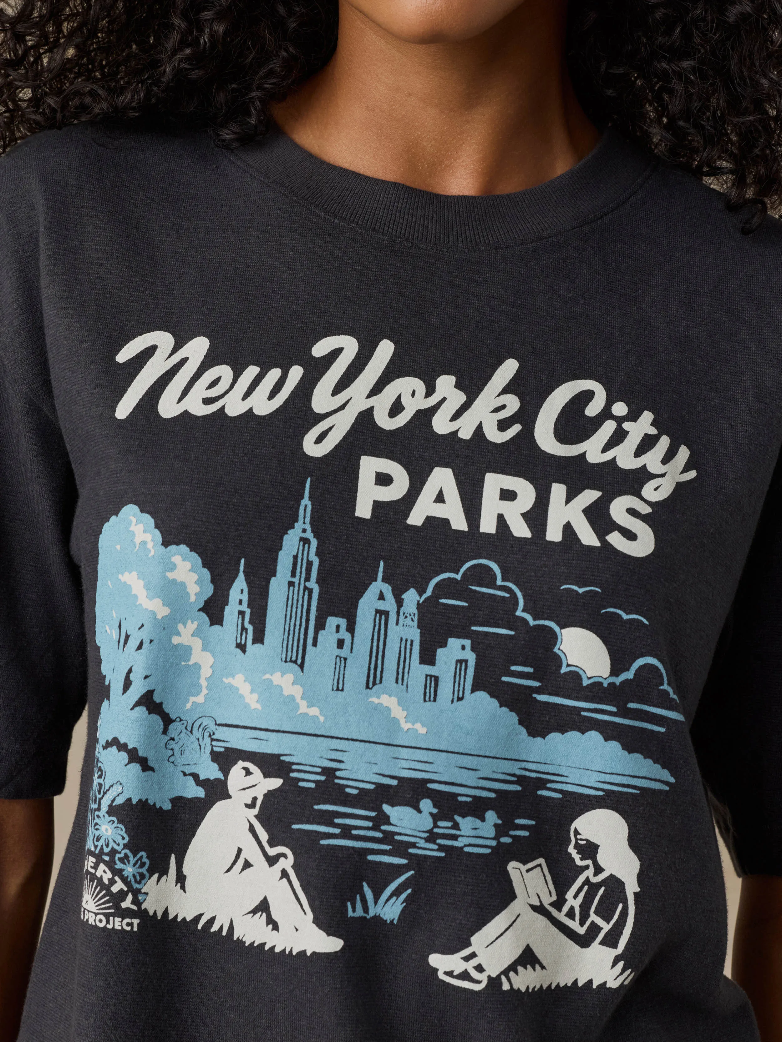 Faherty x Parks Project NYC Parks Hemp Blend Vintage Tee - Washed Black sold by Faherty product image thumbnail 3