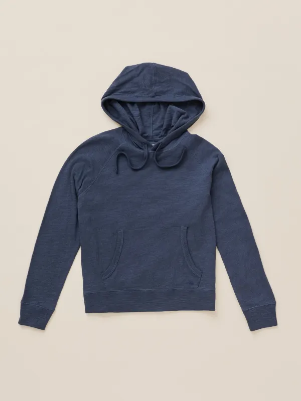 Sunwashed Slub Hoodie - Blue Nights made by Faherty