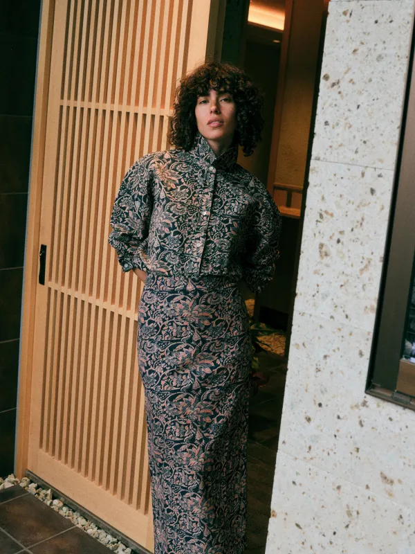 Daria Skirt - Shadowed Garden made by Faherty