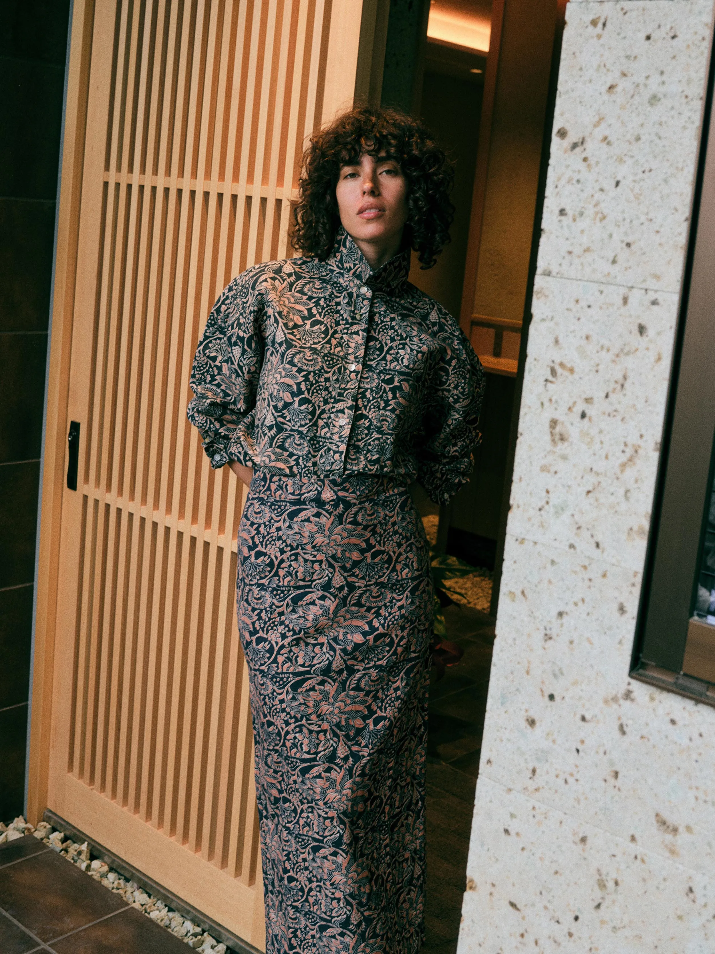 Daria Skirt - Shadowed Garden sold by Faherty
