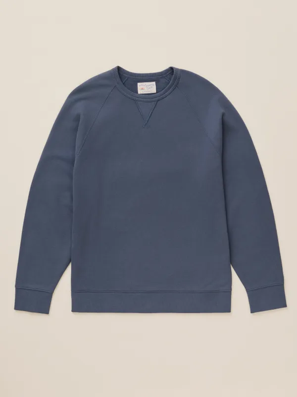 High Standard Fleece Crewneck - Blue Nights made by Faherty