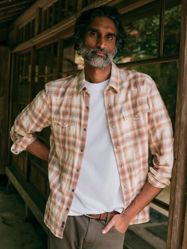 Ombre Western Shirt - Mesa Sands Ombre made by Faherty