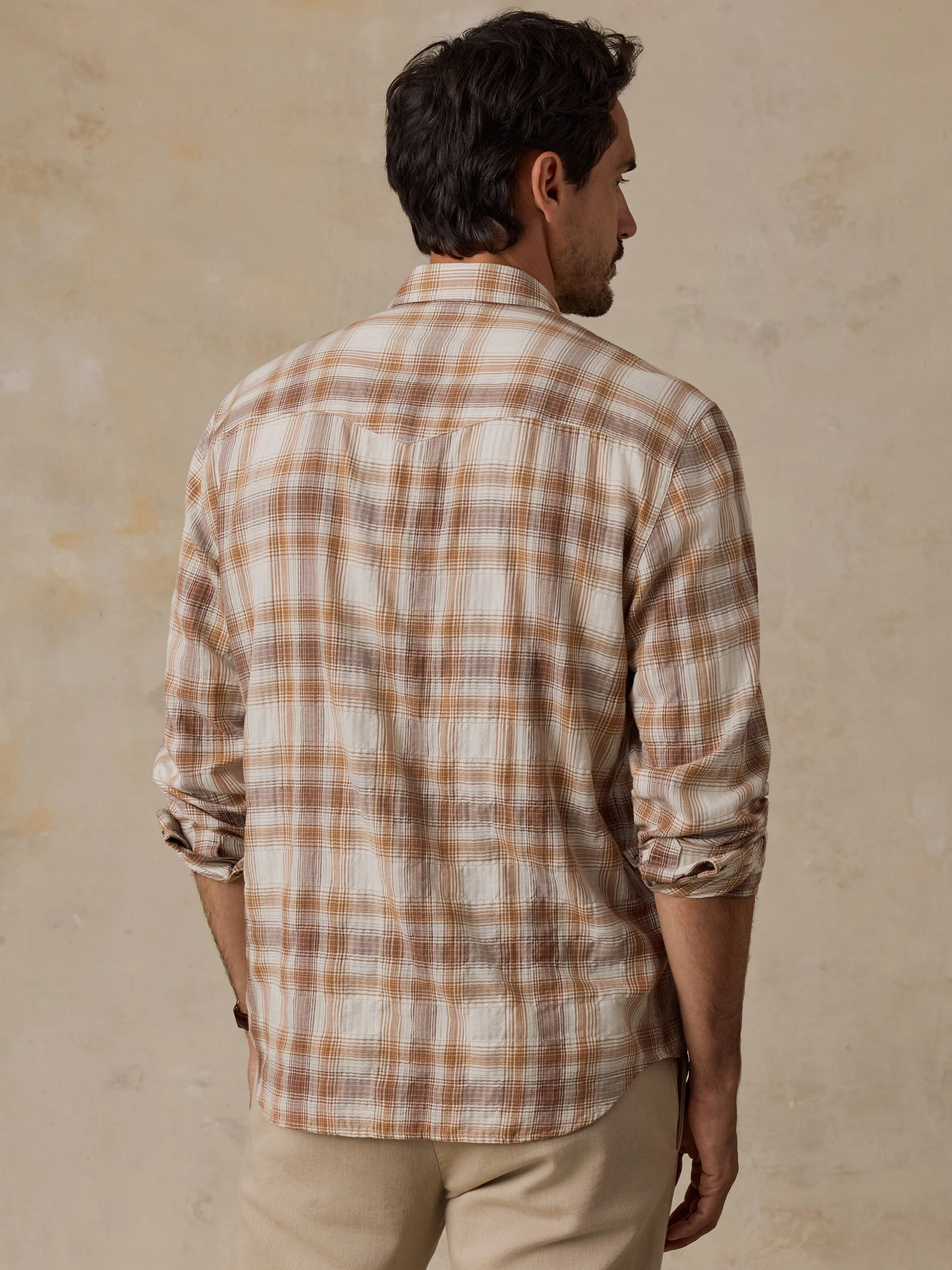 Ombre Western Shirt - Mesa Sands Ombre sold by Faherty product image thumbnail 3