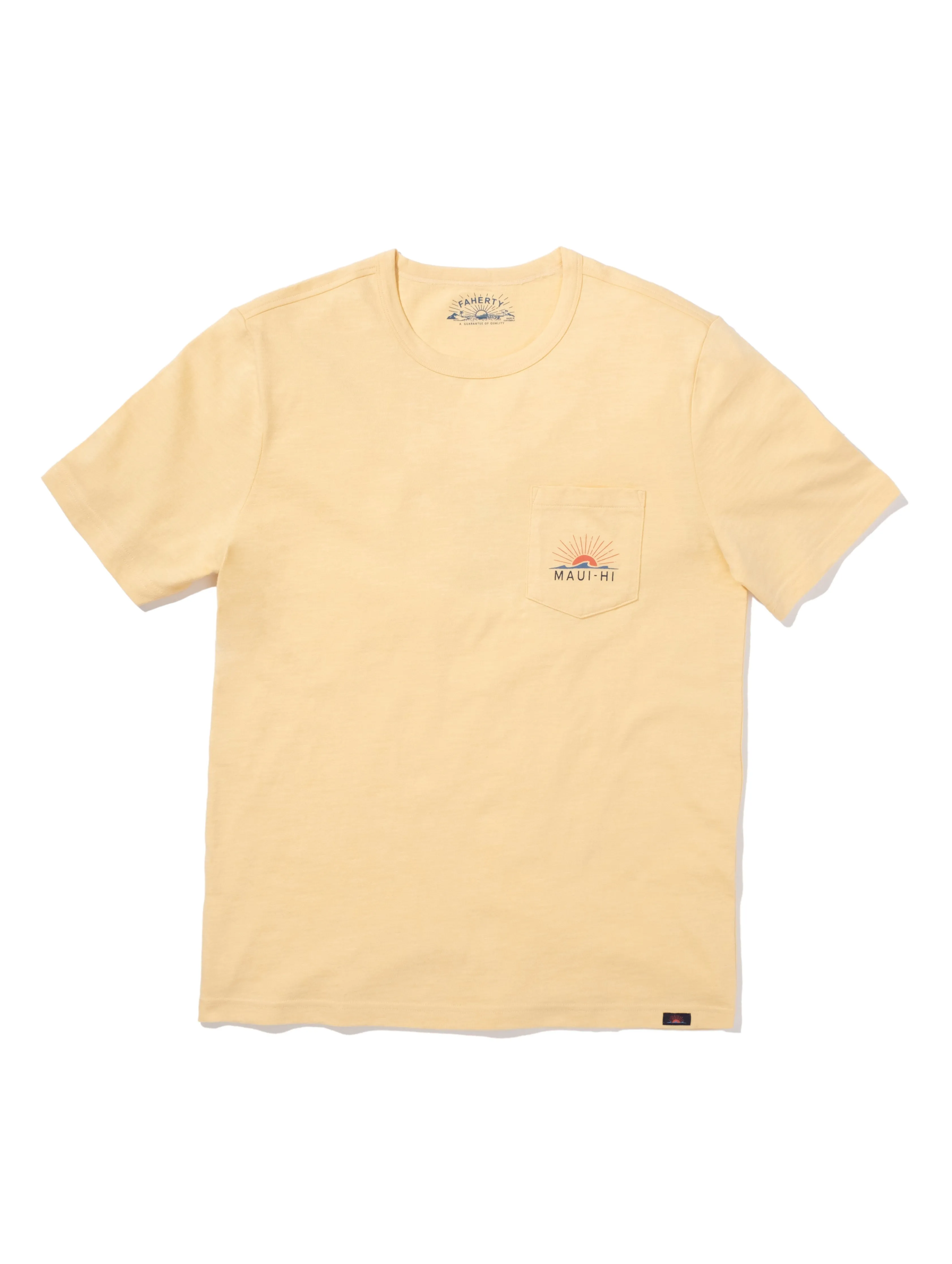 Maui Short-Sleeve Crew T-Shirt - Sunny Days sold by Faherty