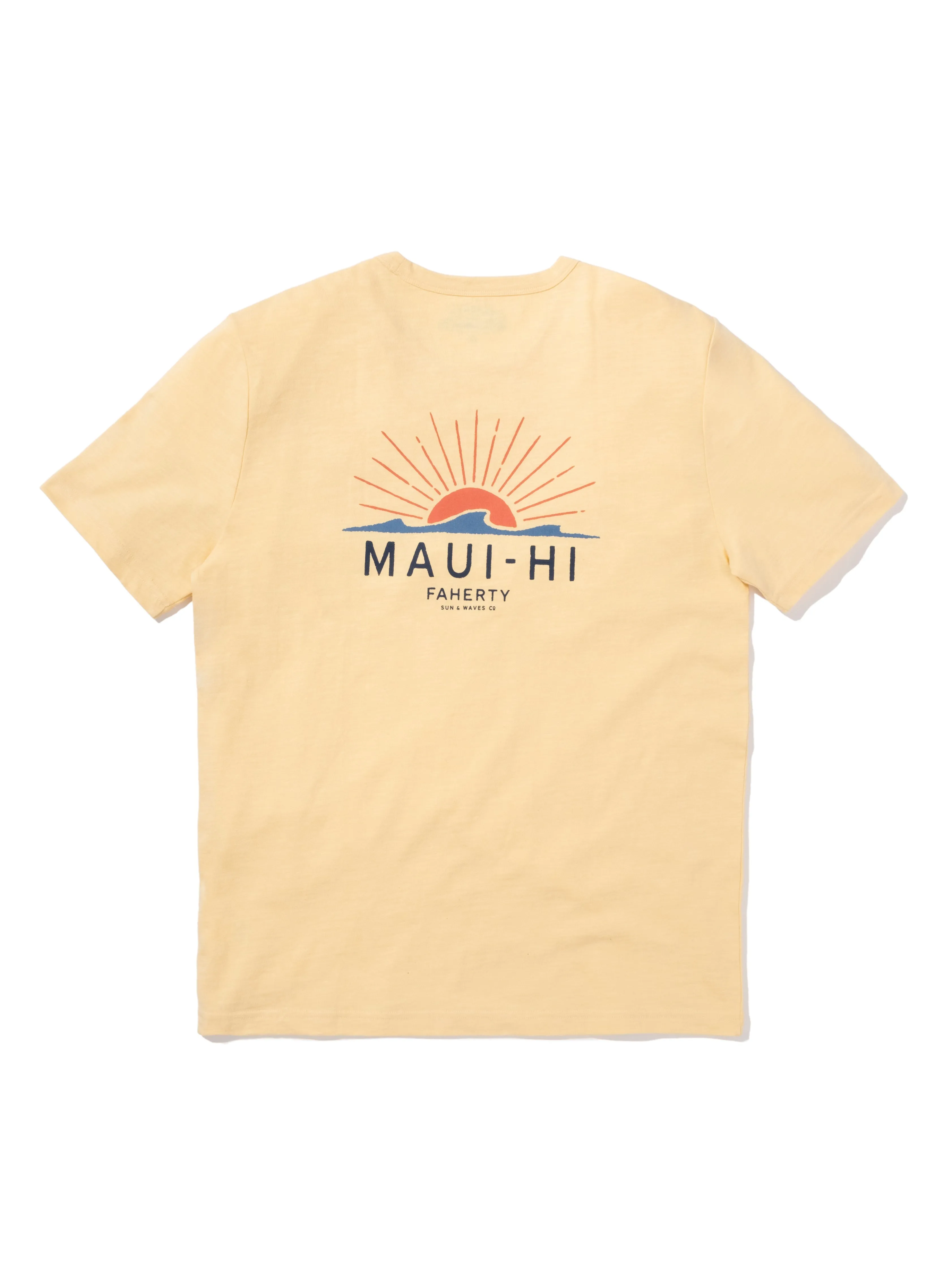 Maui Short-Sleeve Crew T-Shirt - Sunny Days sold by Faherty product image thumbnail 2