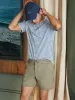 Coastline Stretch Chino Short (6" Inseam) - Mountain Olive sold by Faherty