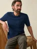 Short-Sleeve Indigo Pocket Tee - Midnight Wash sold by Faherty