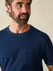 Short-Sleeve Indigo Pocket Tee - Midnight Wash sold by Faherty