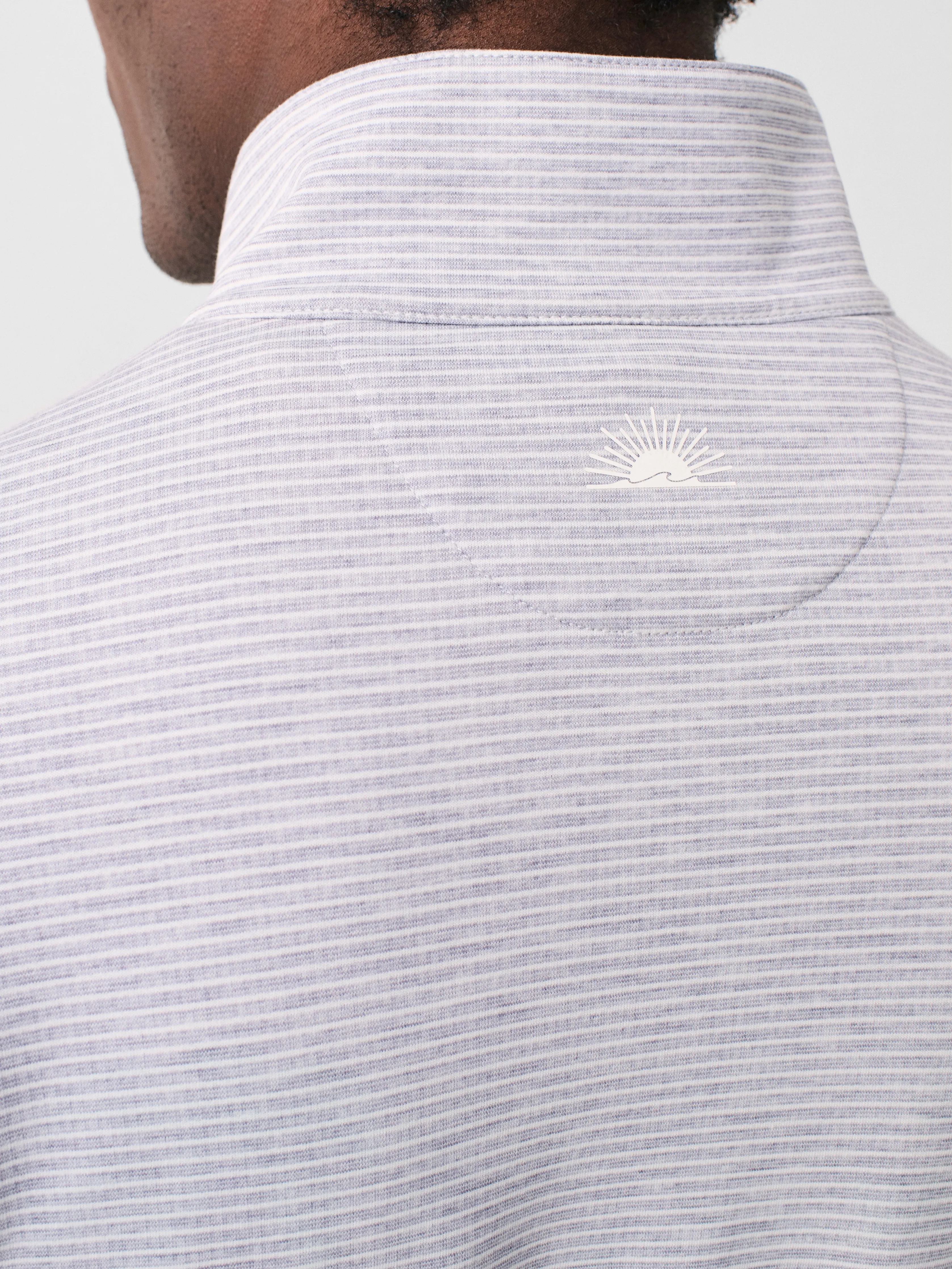 Movement™ Quarter Zip - Mountain Grey Feeder Stripe sold by Faherty product image thumbnail 5