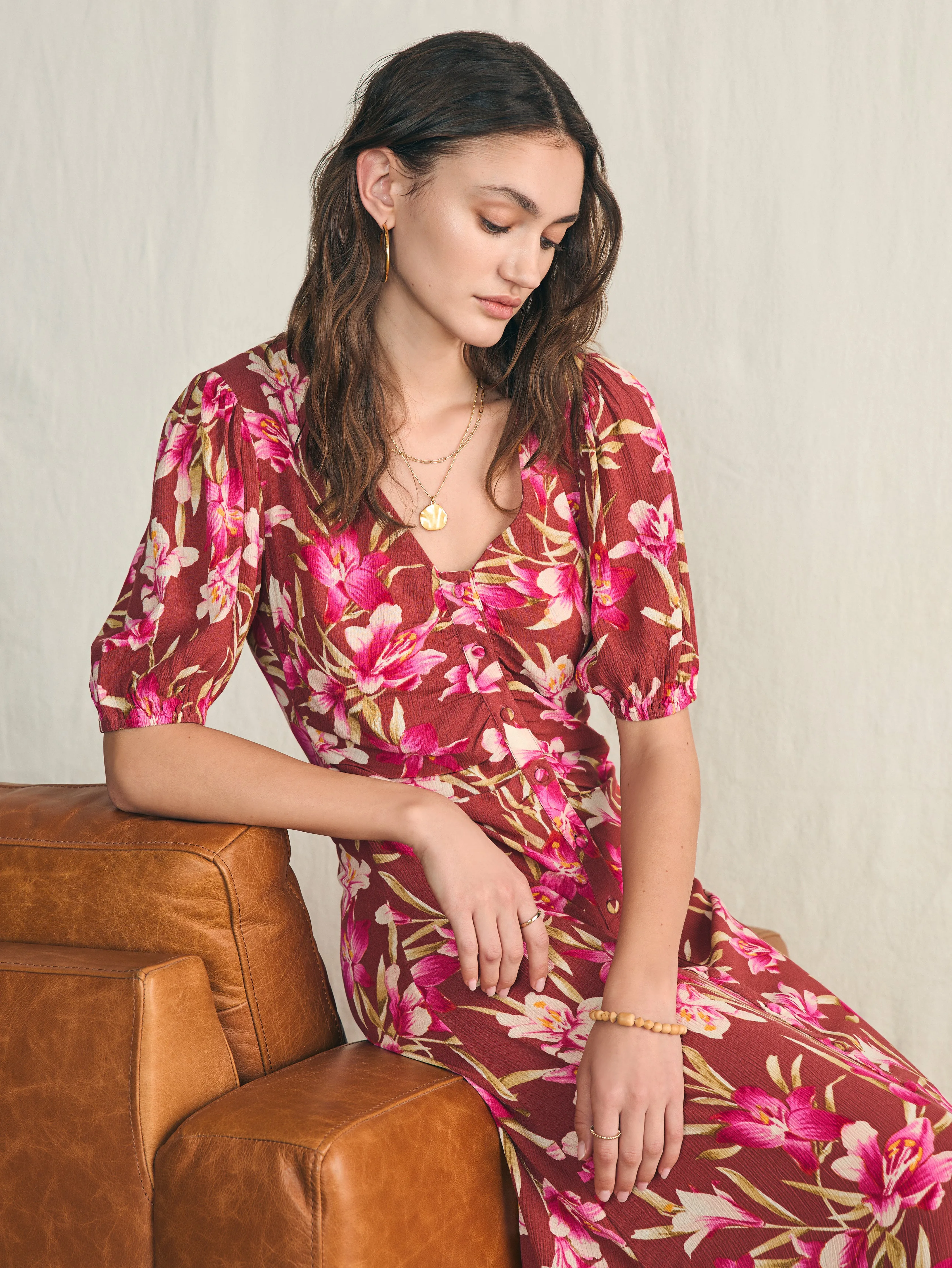 Sorrento Dress - Majorca Floral sold by Faherty product image thumbnail 5