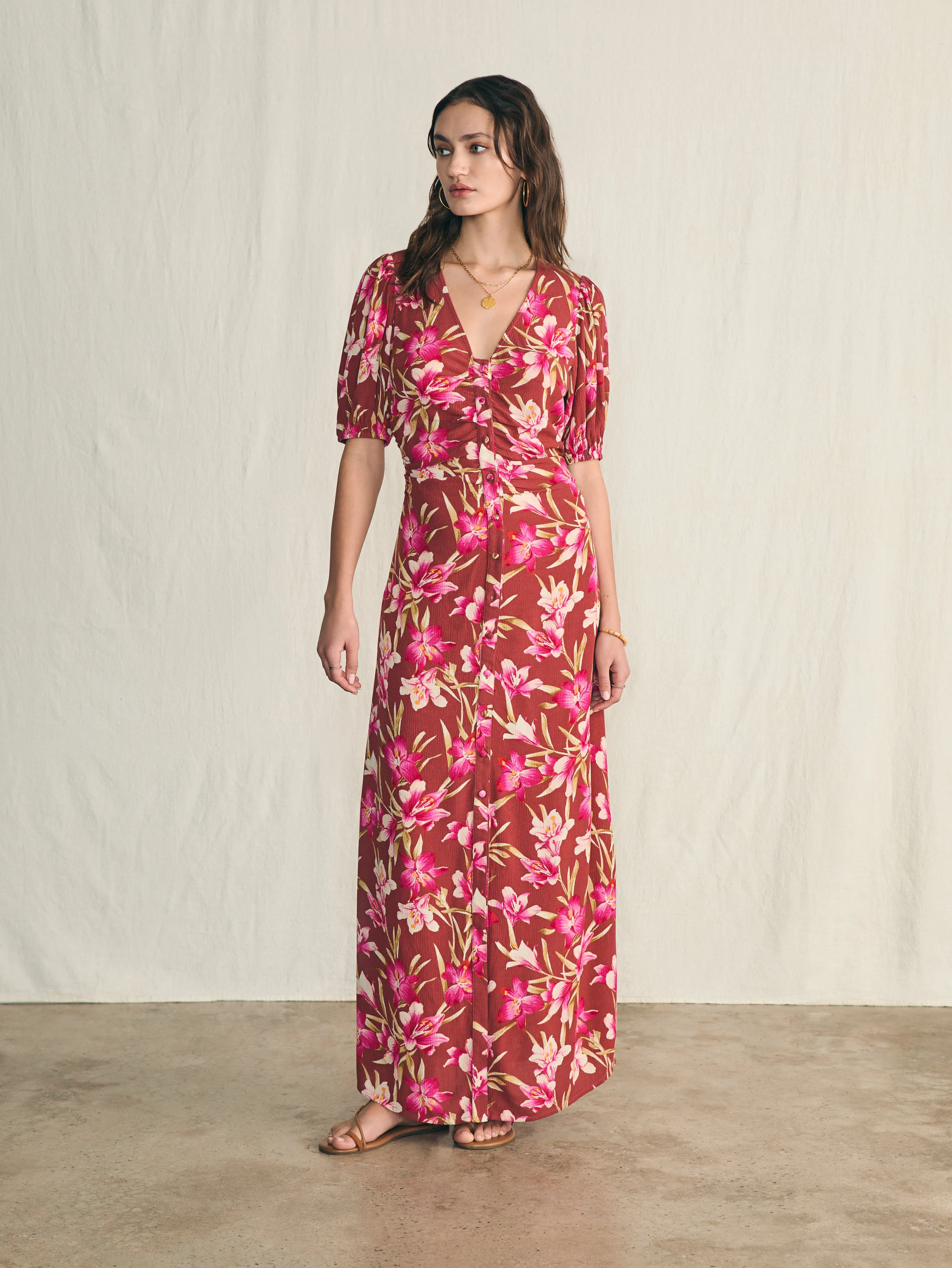 Sorrento Dress - Majorca Floral sold by Faherty