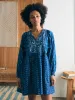Silk Blend Solstice Mini Dress - Sunburst Mix Print sold by Faherty