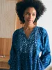 Silk Blend Solstice Mini Dress - Sunburst Mix Print sold by Faherty