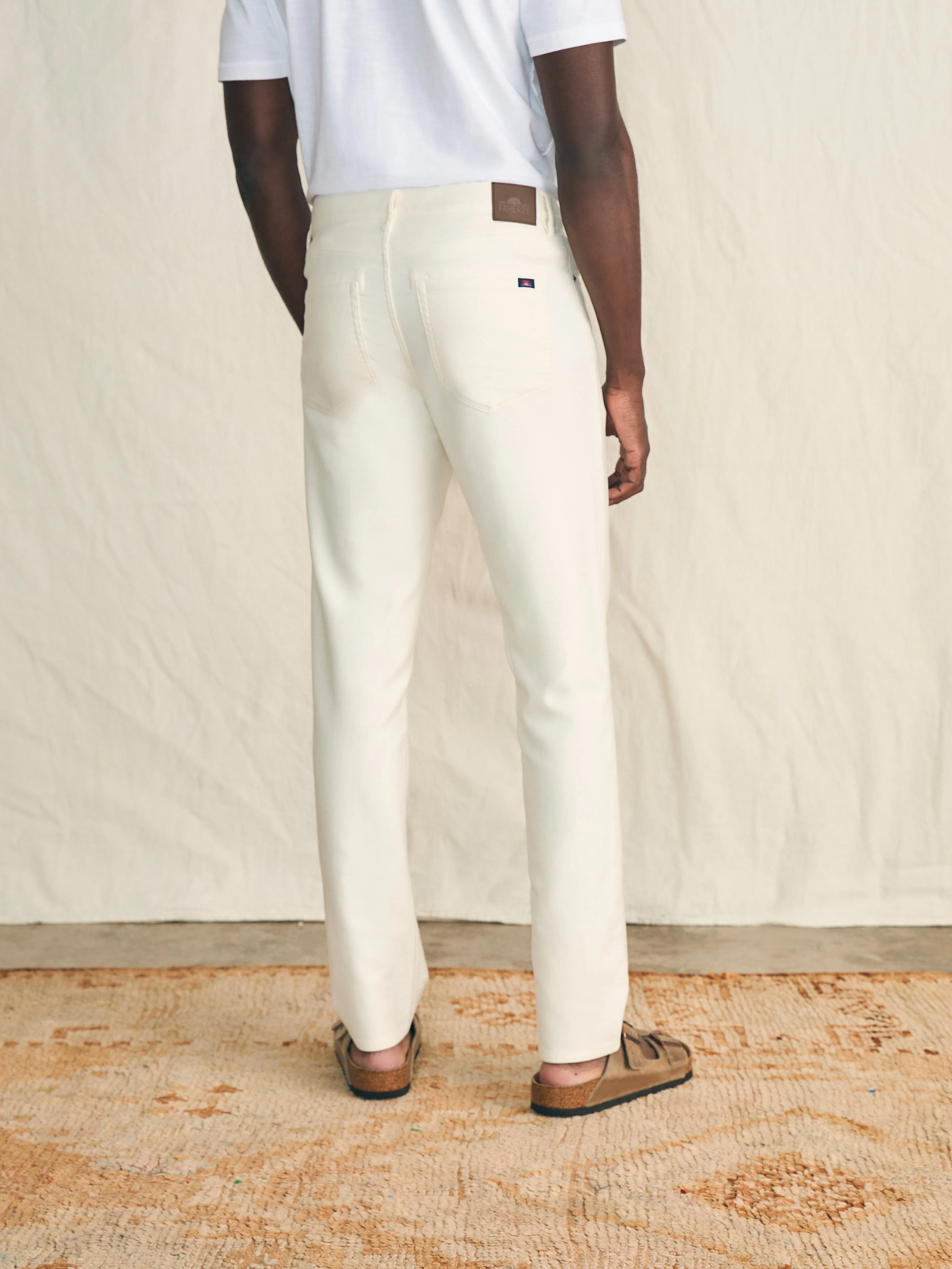 Stretch Terry 5-Pocket Athletic Fit Pant (34" Inseam) - Cabo Blanco sold by Faherty product image thumbnail 3
