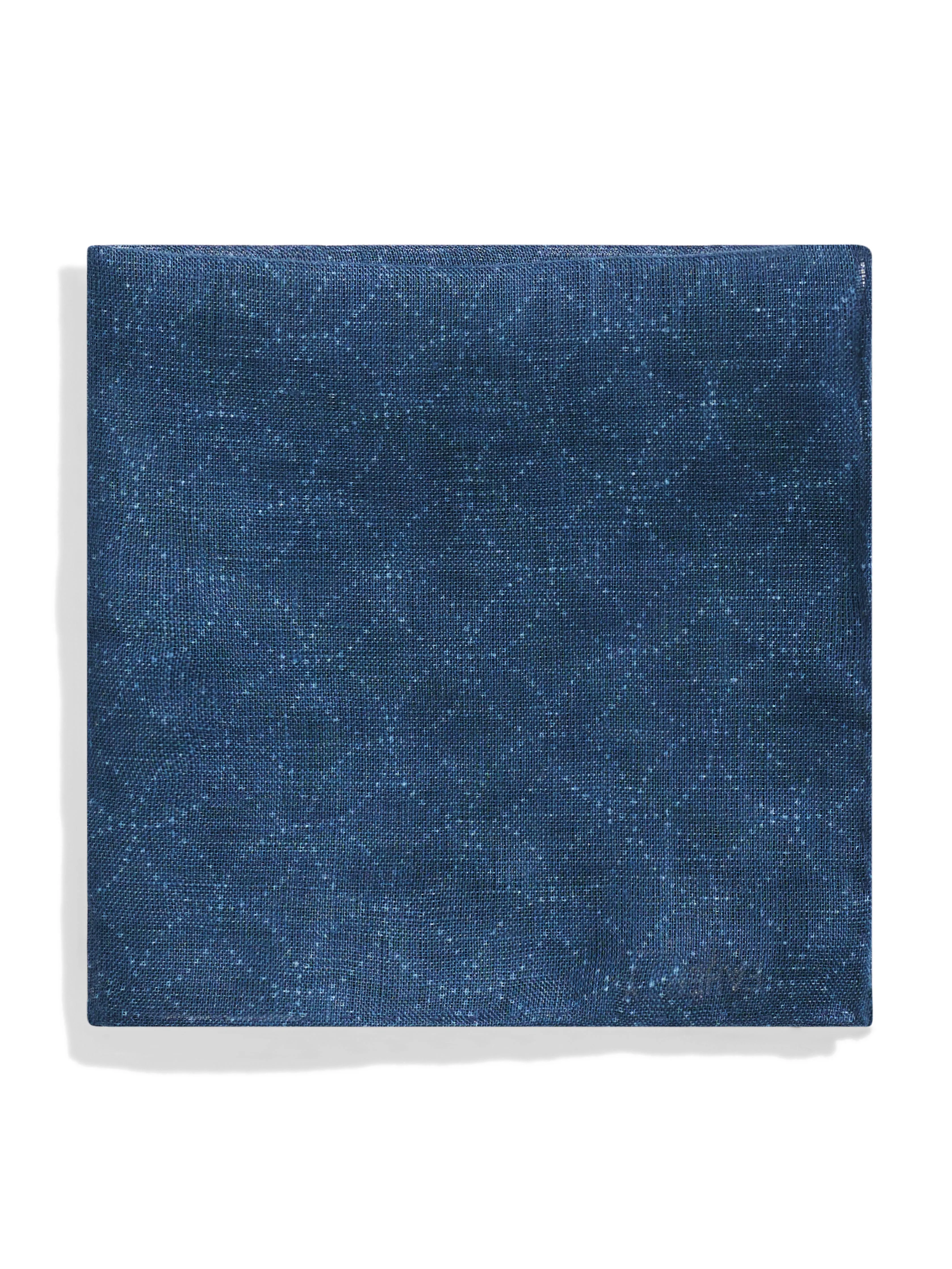 Reserve Linen Pocket Square - Moonlight Batik sold by Faherty