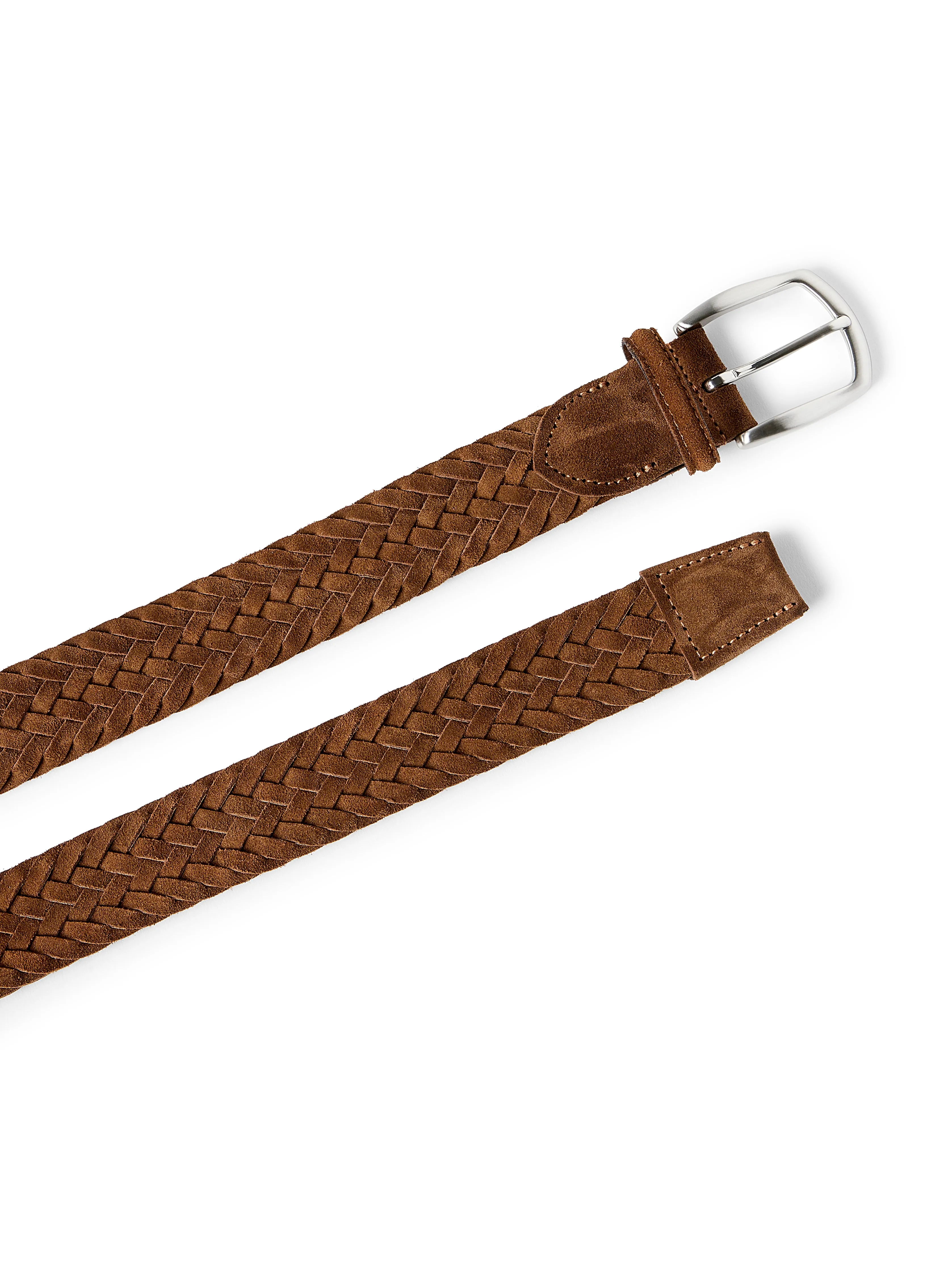 Suede Woven Belt - Brown sold by Faherty product image thumbnail 2