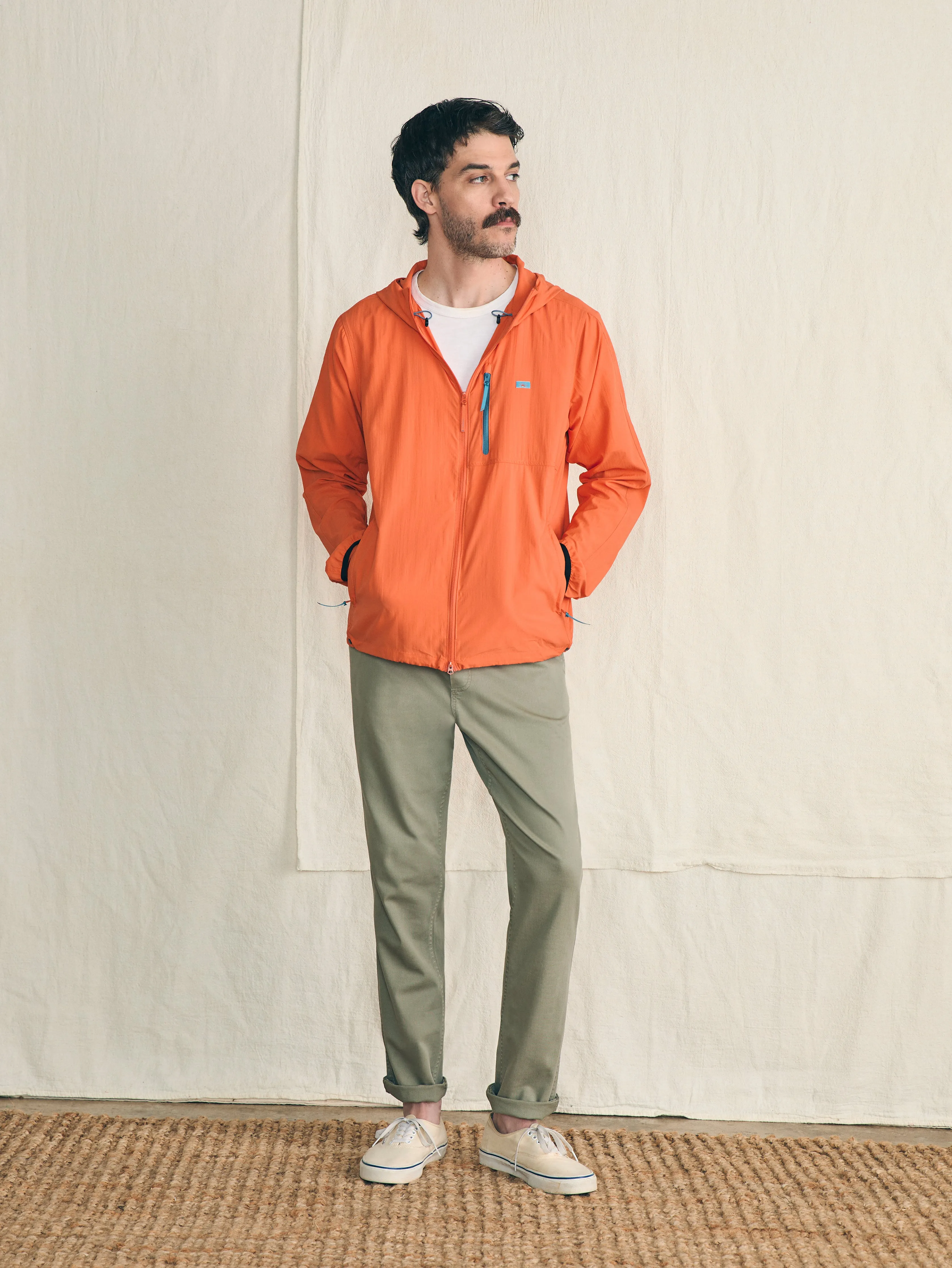 Shorelite Packable Anorak - Isle Orange sold by Faherty product image thumbnail 4