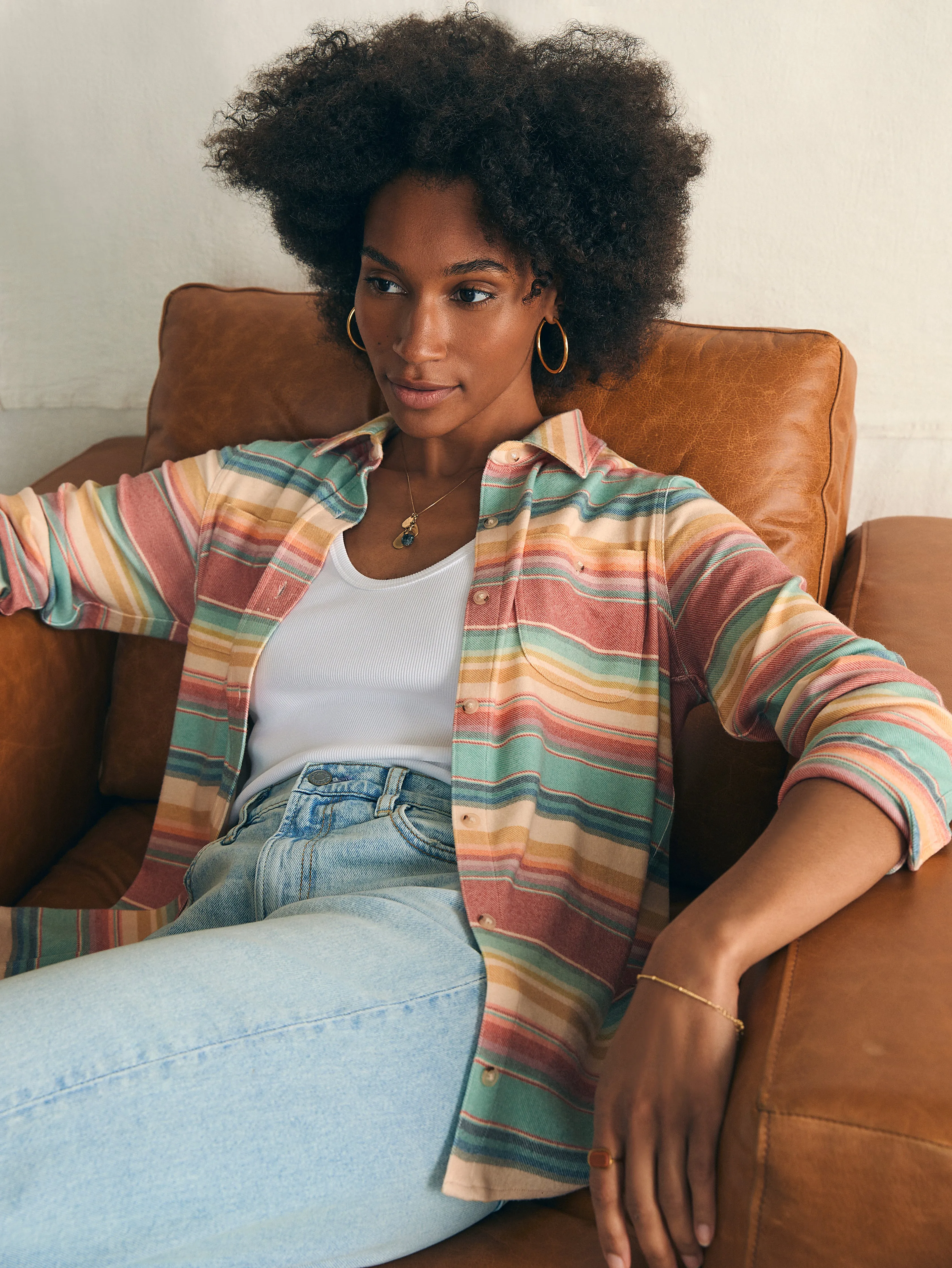 Legend™ Sweater Shirt - Sunset Canyon sold by Faherty