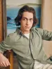 Sunwashed Chambray Shirt - Desert Olive sold by Faherty