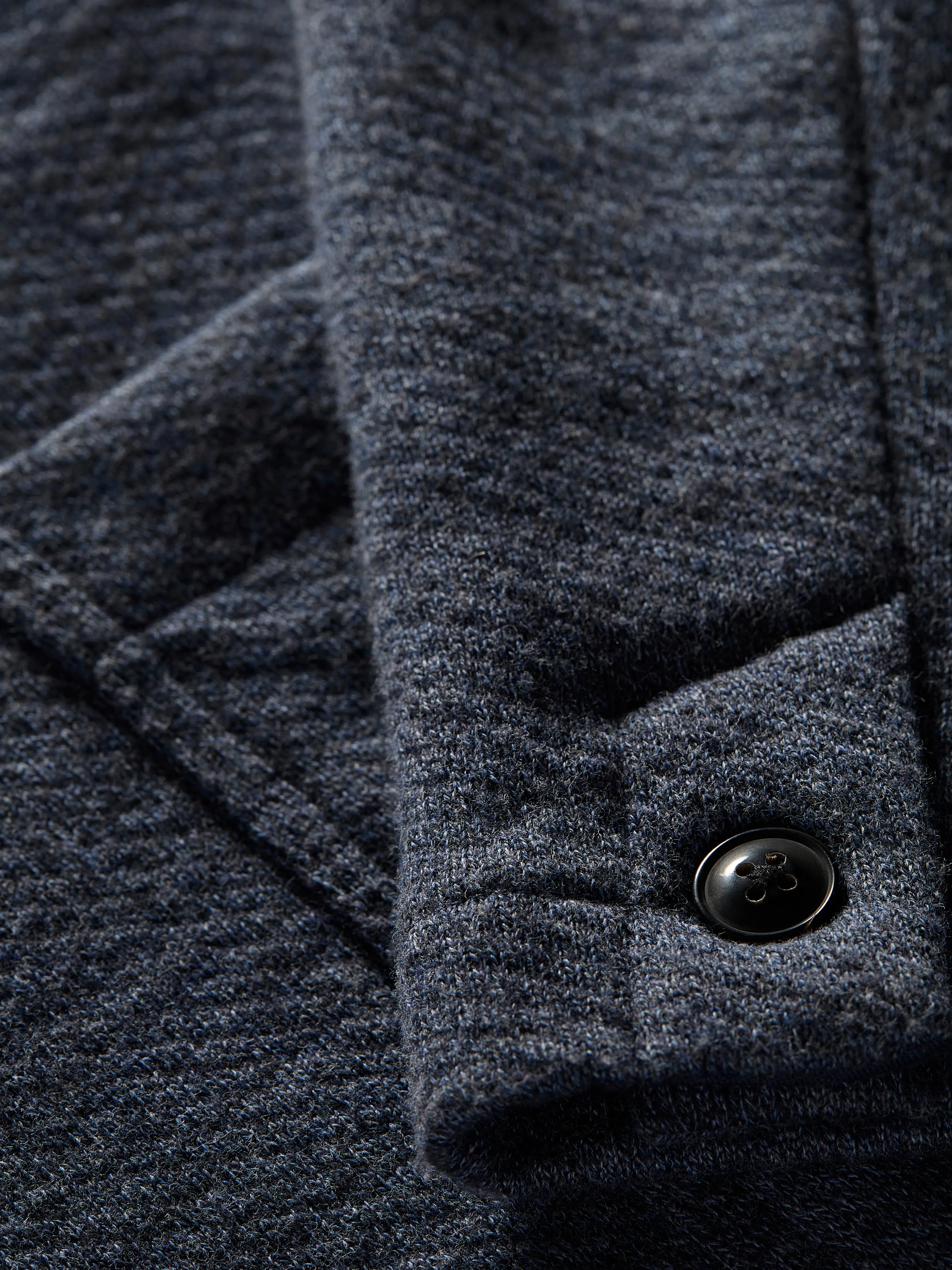 Inlet Knit Blazer - Deep Navy Melange sold by Faherty product image thumbnail 3