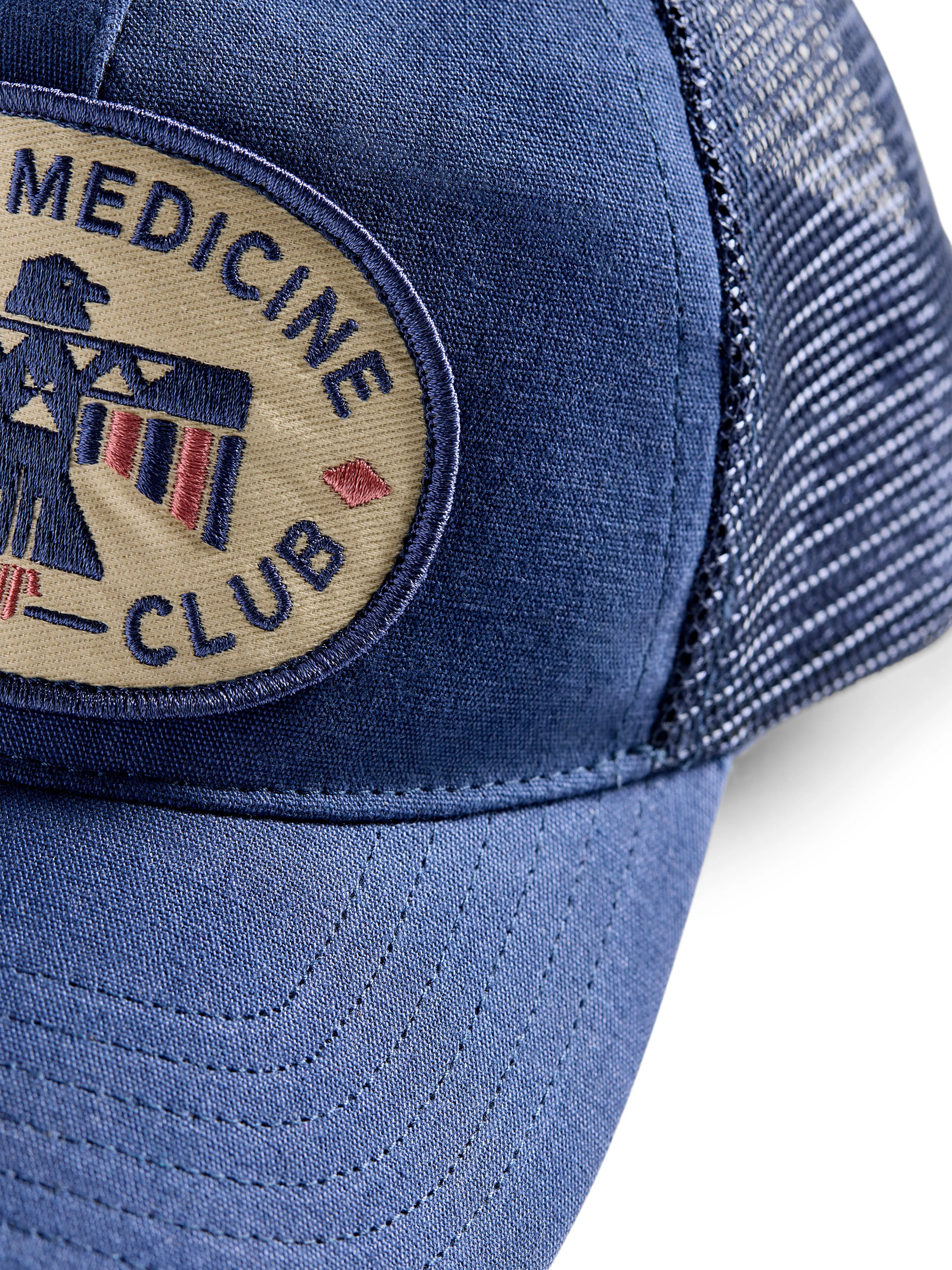 Steven Paul Judd Good Medicine Trucker Hat - Navy sold by Faherty product image thumbnail 4