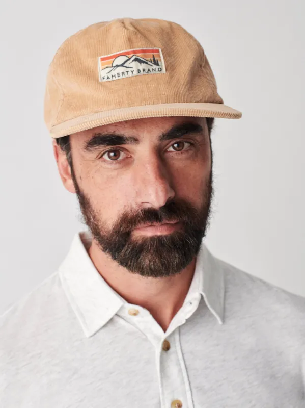 Corduroy Mountain Hat - Oat sold by Faherty
