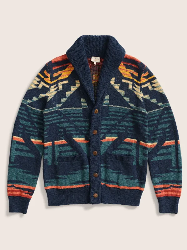 Thunder Voice Eagle Cardigan - Terranea sold by Faherty