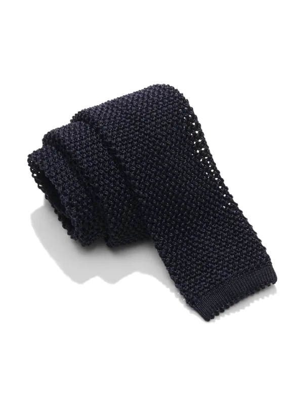 Reserve Silk Tie - Navy sold by Faherty