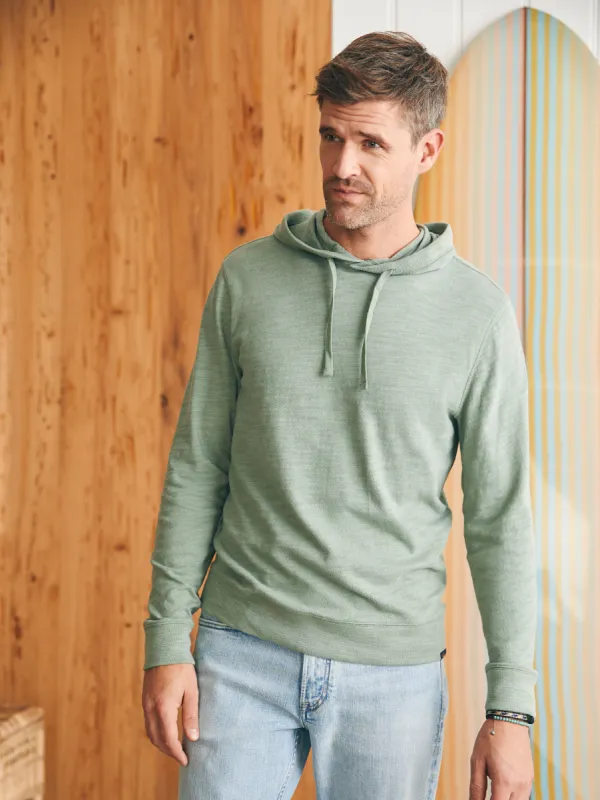 Sunwashed Slub Hoodie (Tall) - Faded Sage sold by Faherty