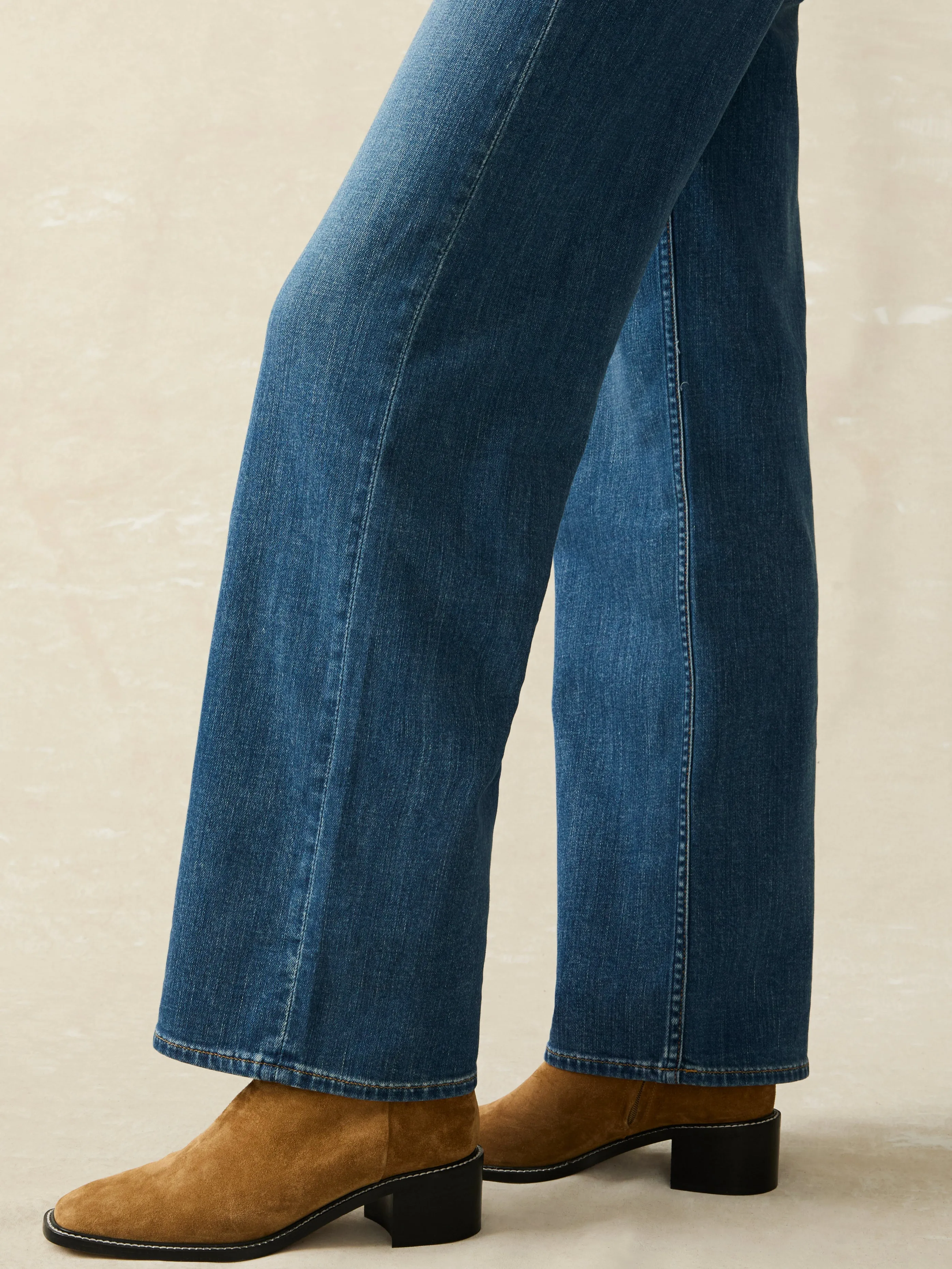 Dream Jean Wide Leg - Indigo Coast Wash sold by Faherty product image thumbnail 3