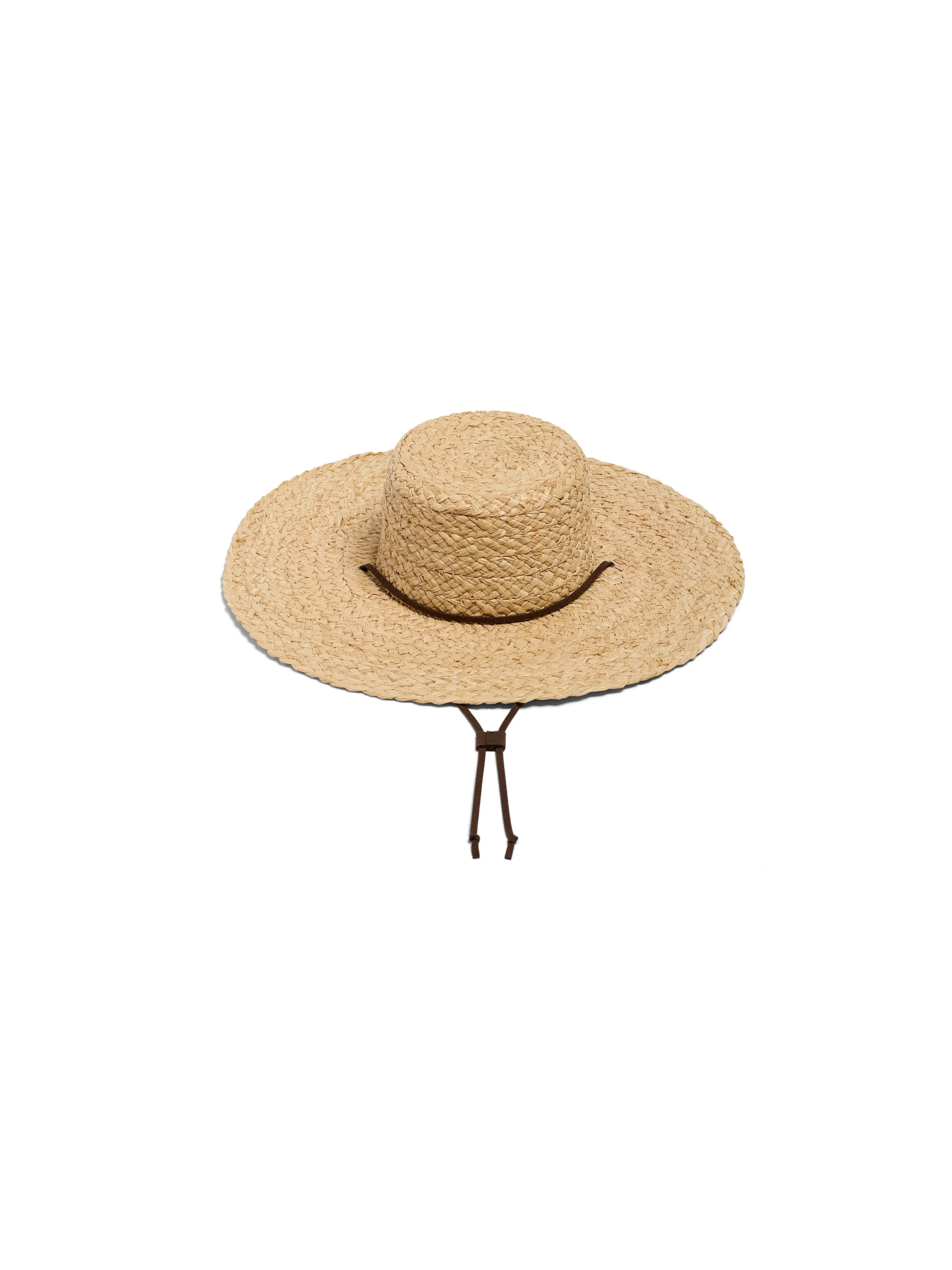 Raffia Lifeguard Hat - Natural sold by Faherty