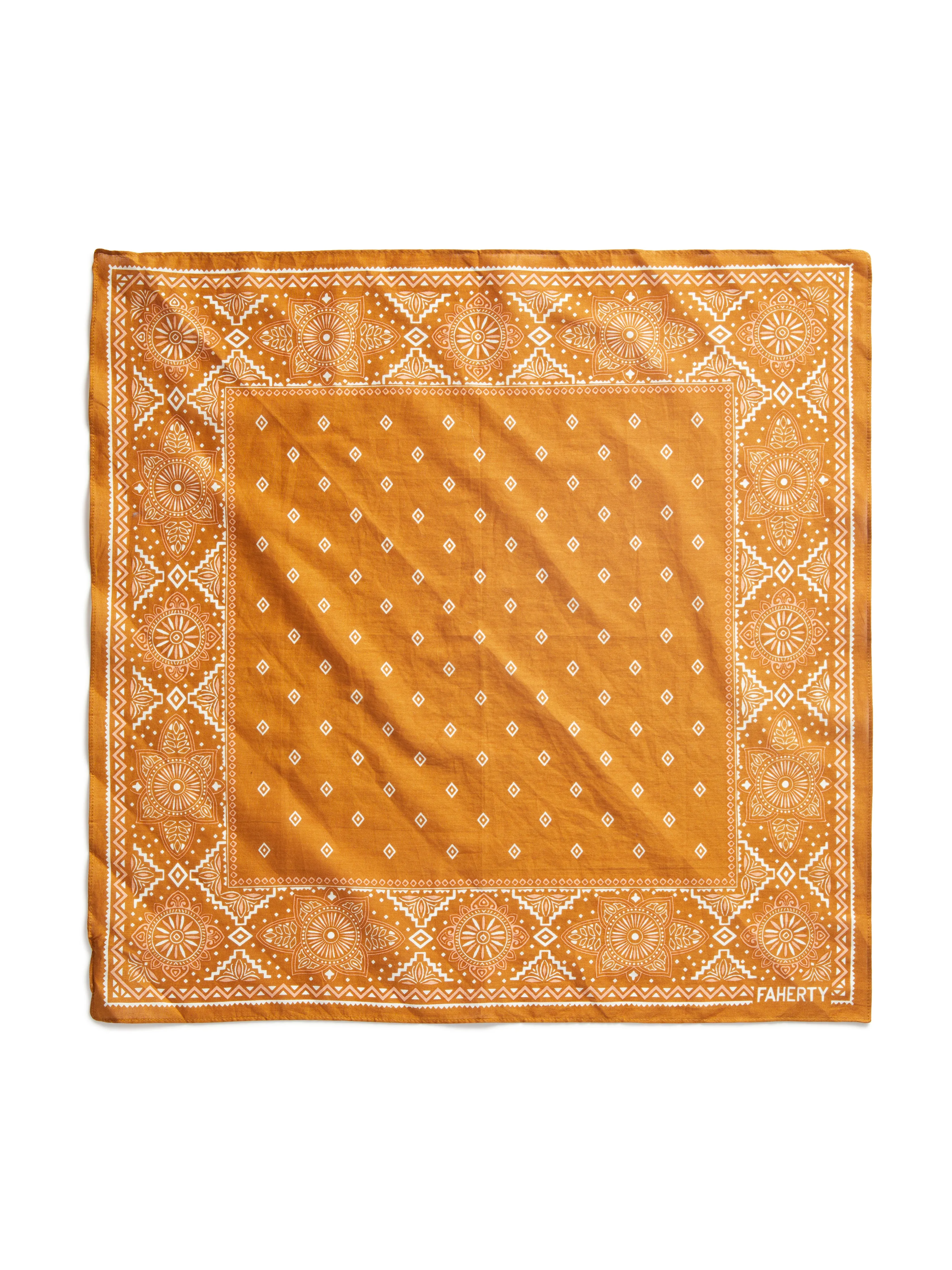 Star Geo Bandana - Gold sold by Faherty product image thumbnail 2