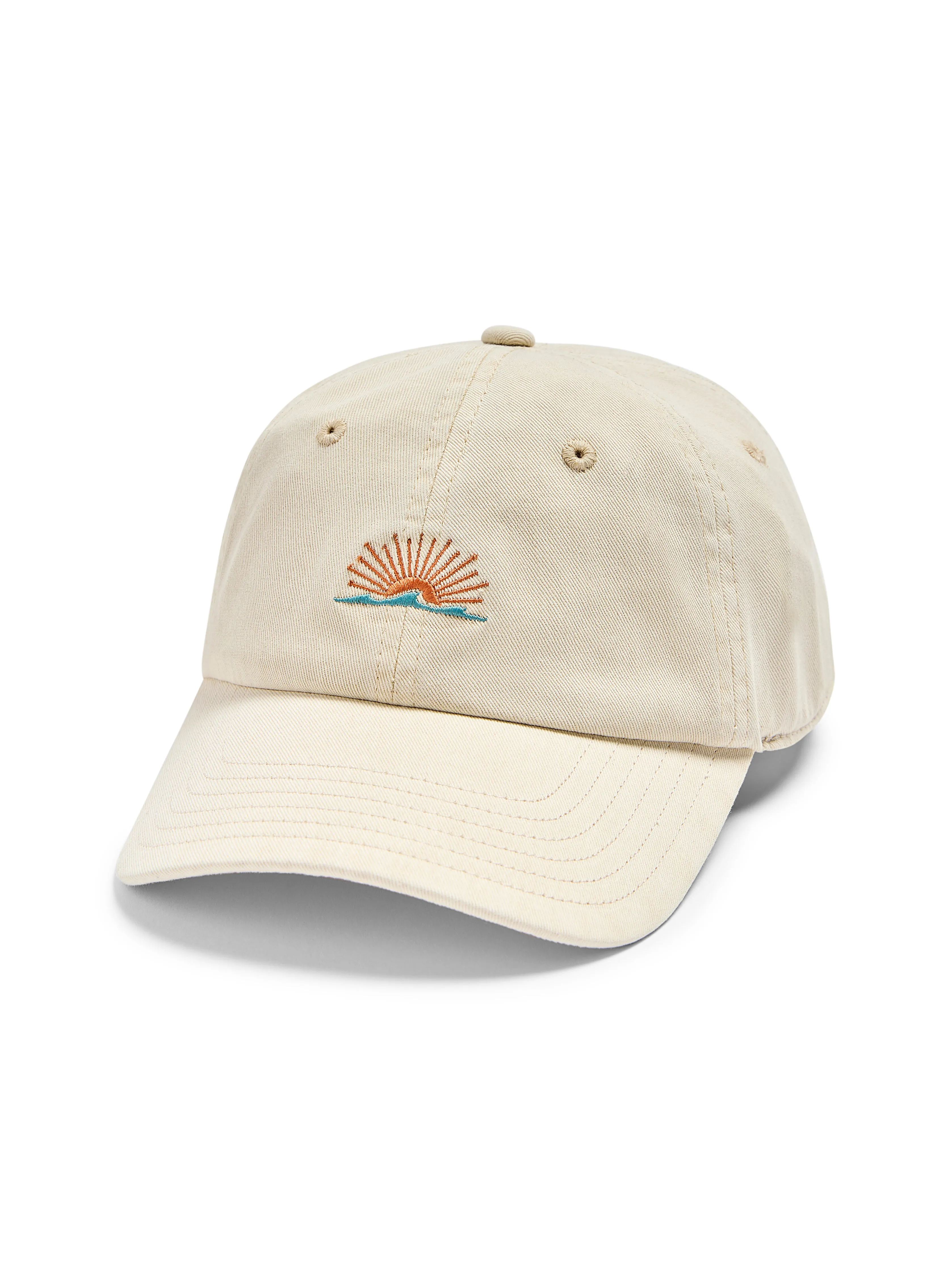Sunwashed Baseball Hat - River Stone sold by Faherty