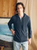 Sunwashed Slub Zip Hoodie - Blue Nights sold by Faherty