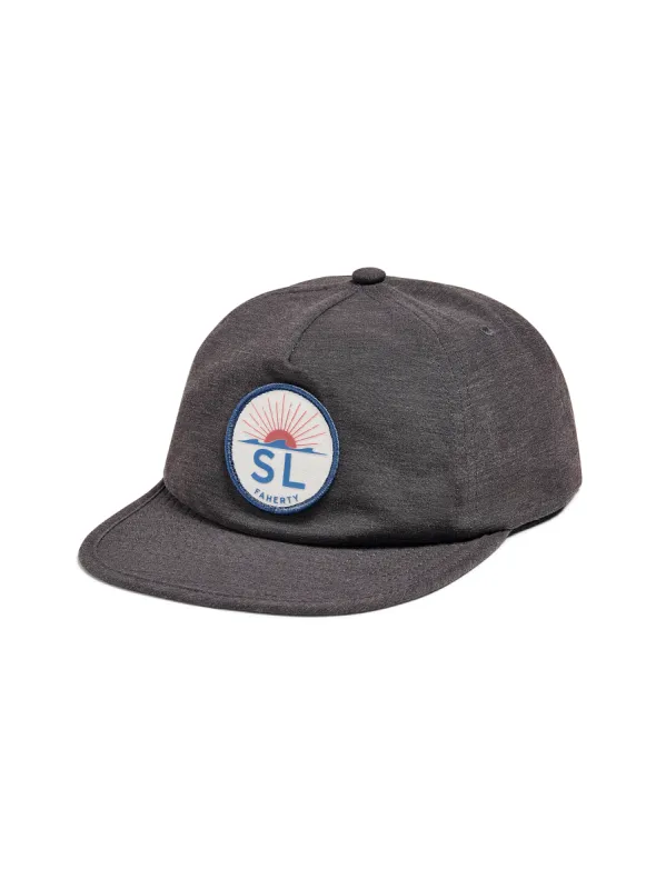 Spring Lake OG Logo All Day Hat - Charcoal sold by Faherty