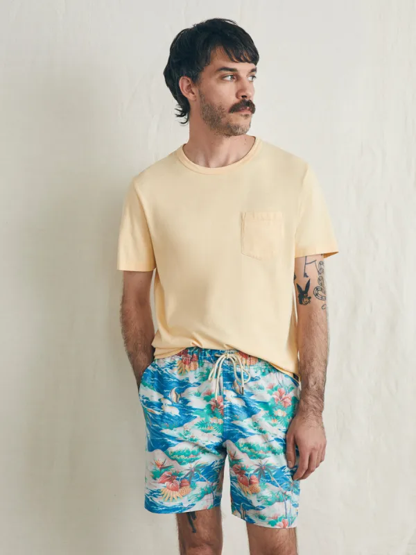 Sunwashed Trunk - Marine Tropics sold by Faherty