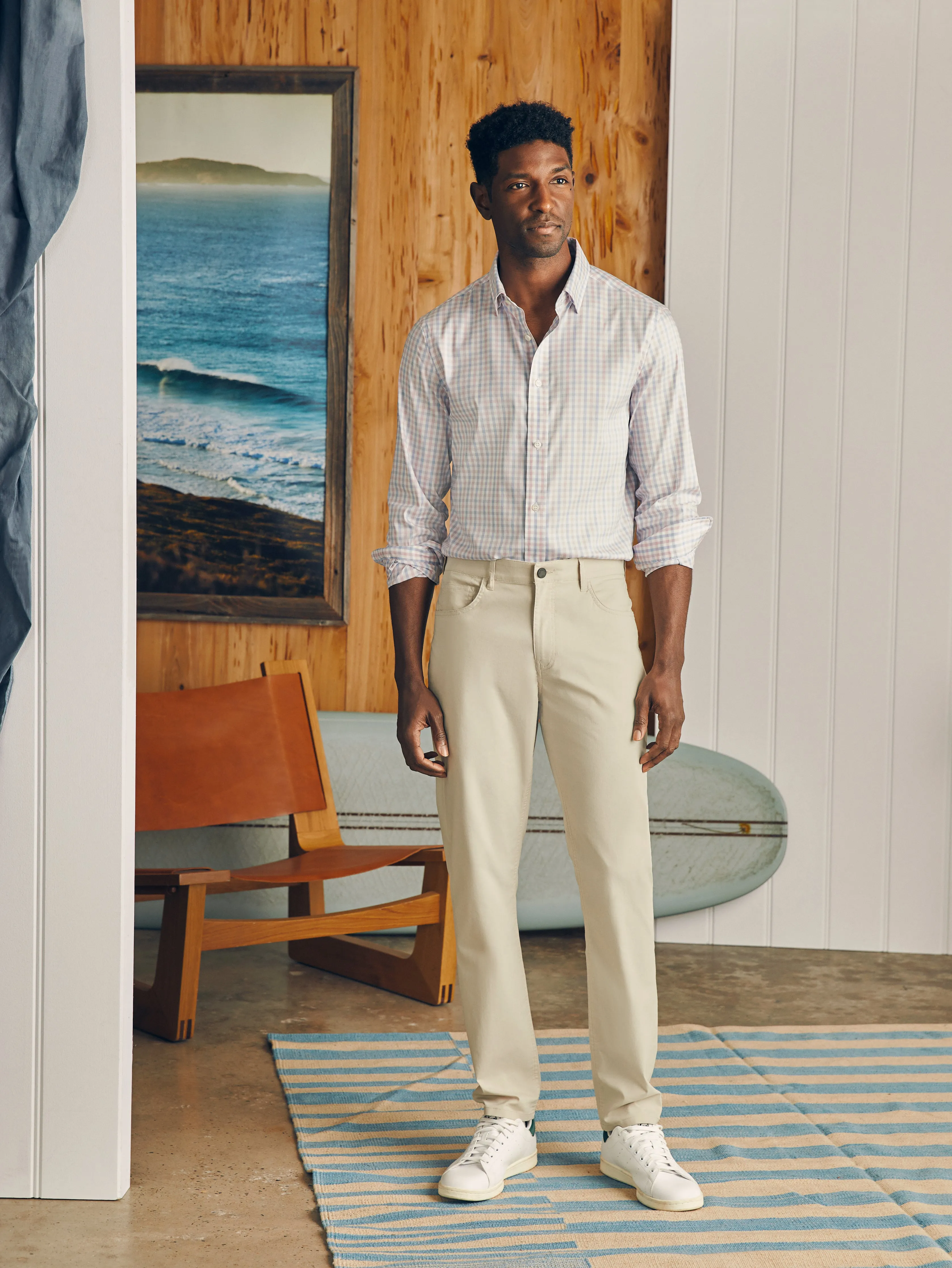 Movement™ Dress Shirt - Rose Bay Gingham sold by Faherty product image thumbnail 3