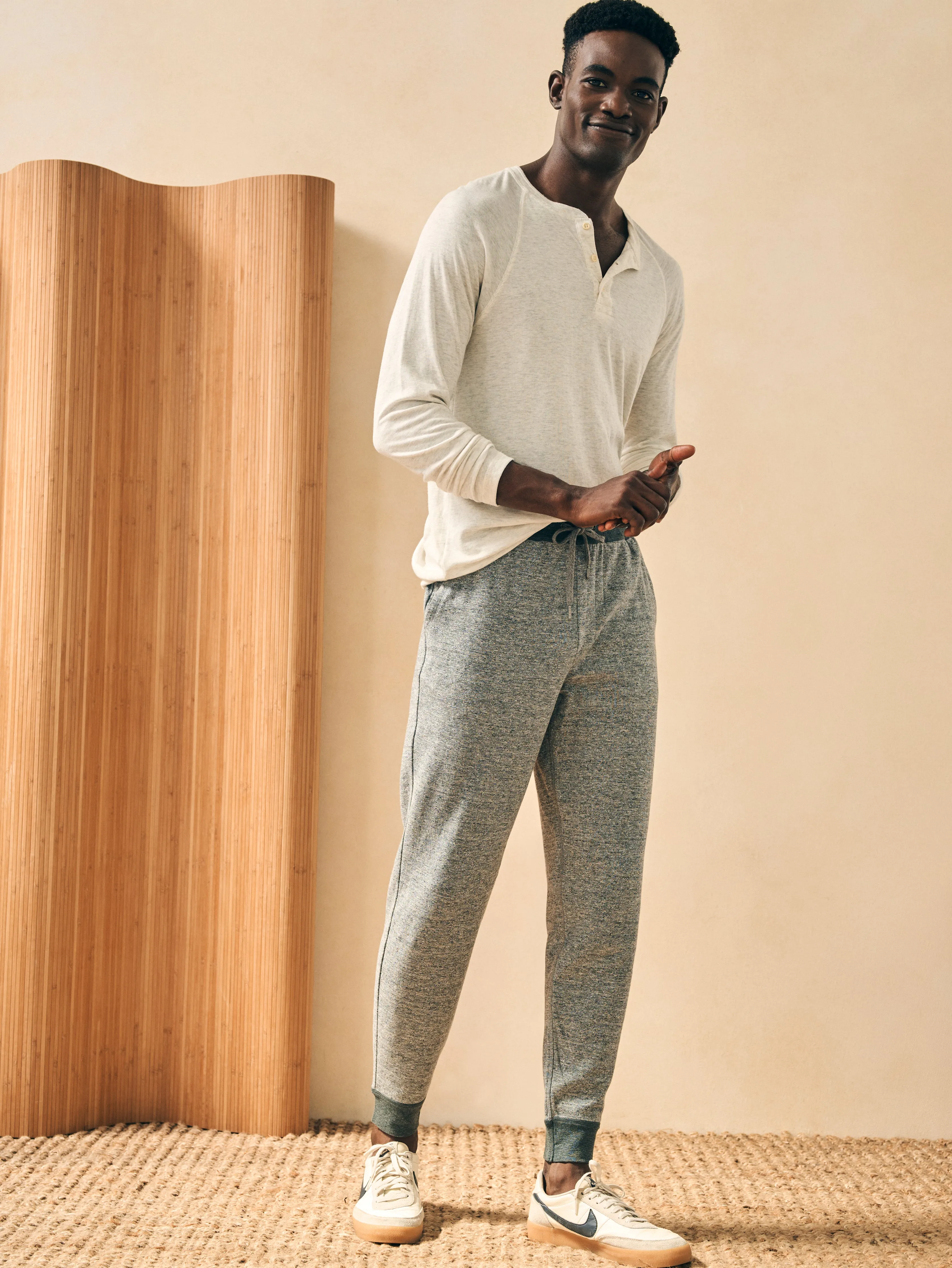 Double Knit Sweatpant - Light Carbon Heather sold by Faherty product image thumbnail 2