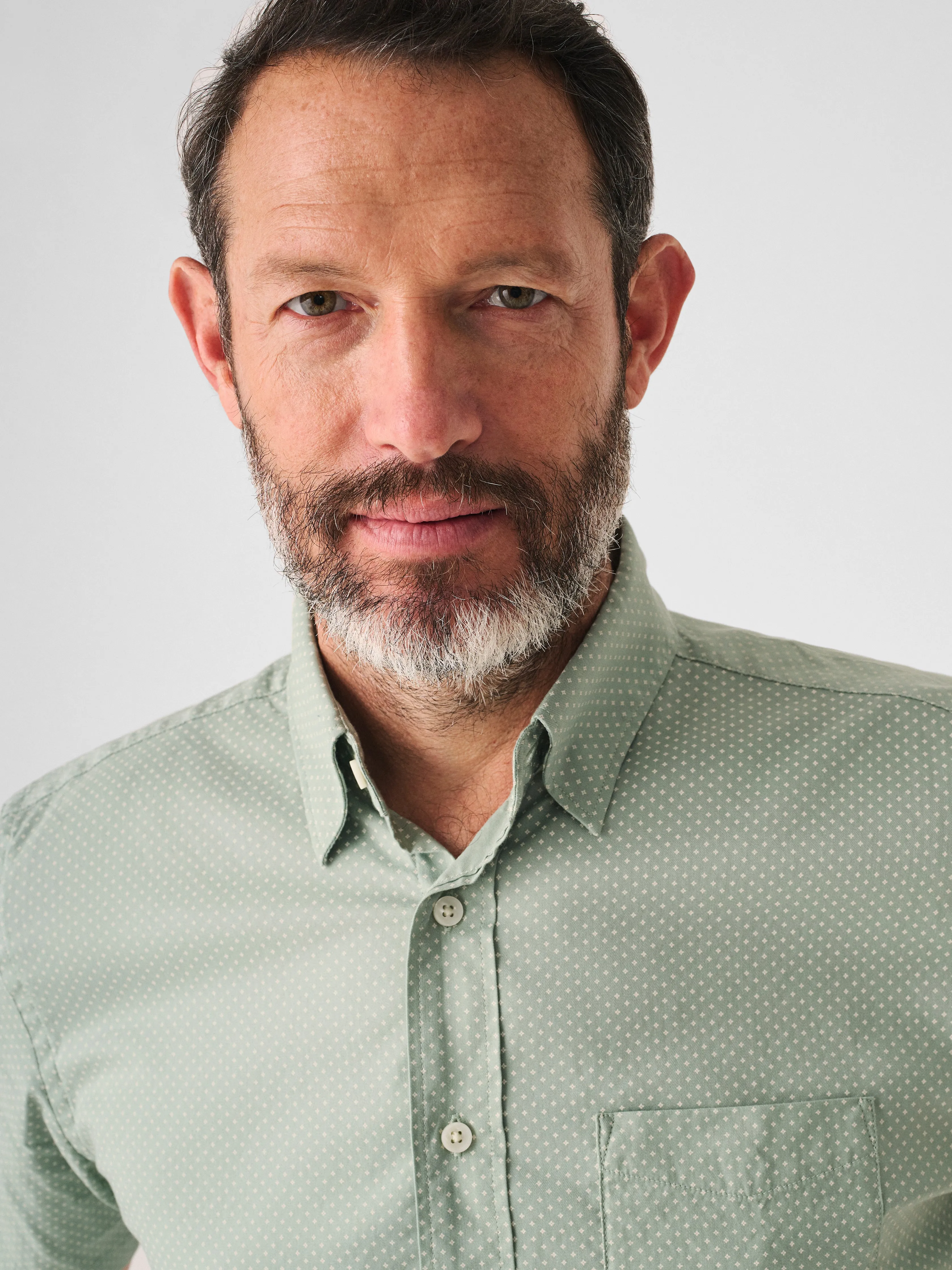 Movement™ Short-Sleeve Shirt - Sage Meridian Print sold by Faherty product image thumbnail 4