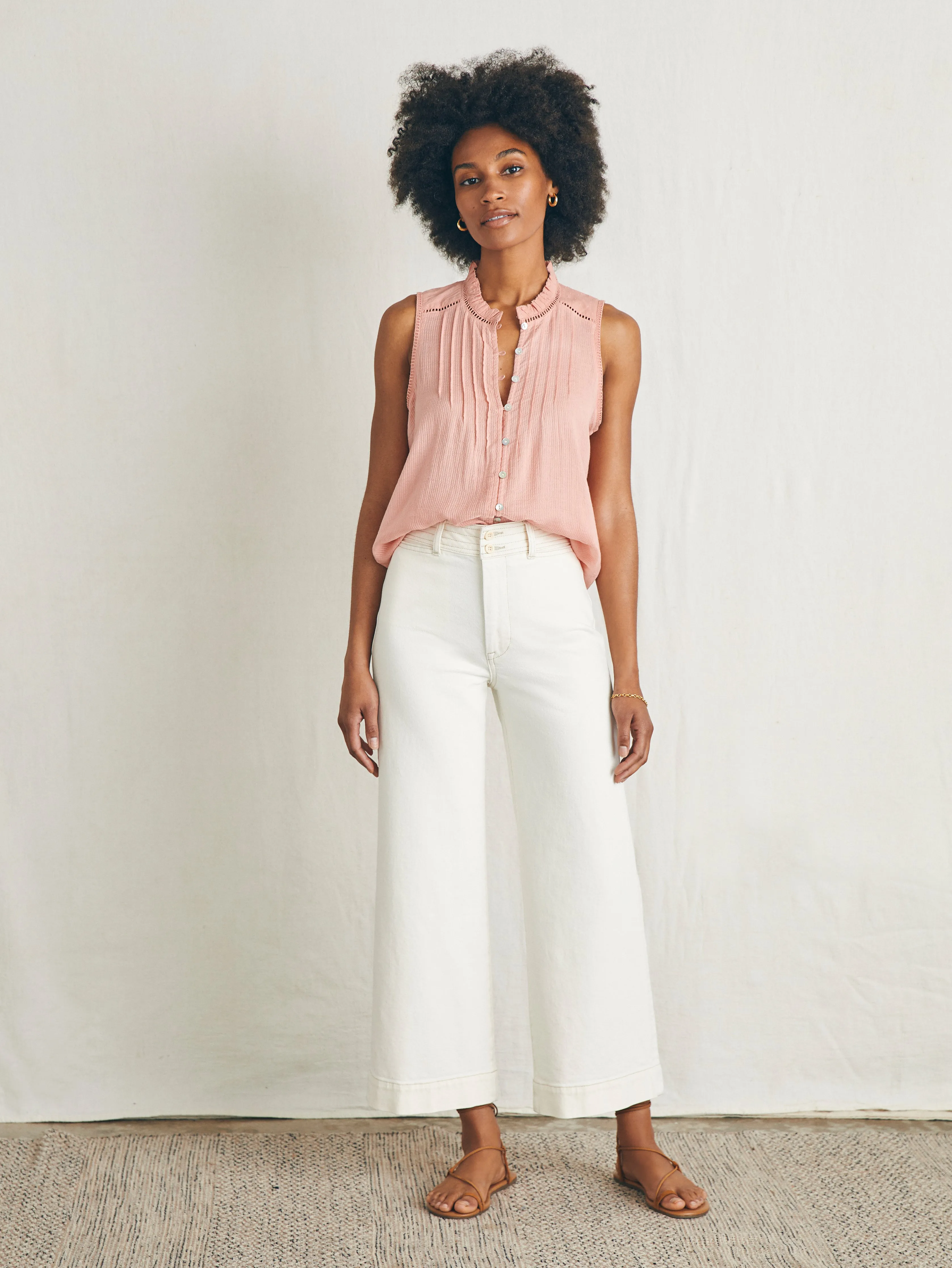Willa Sleeveless Top - Rosette sold by Faherty product image thumbnail 5